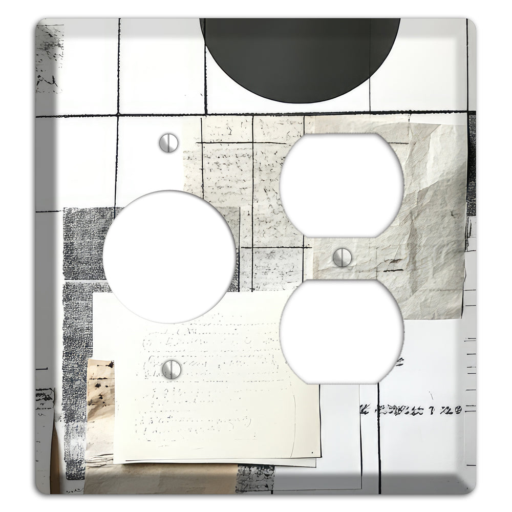 Paper & Memory Receptacle / Duplex Wallplate