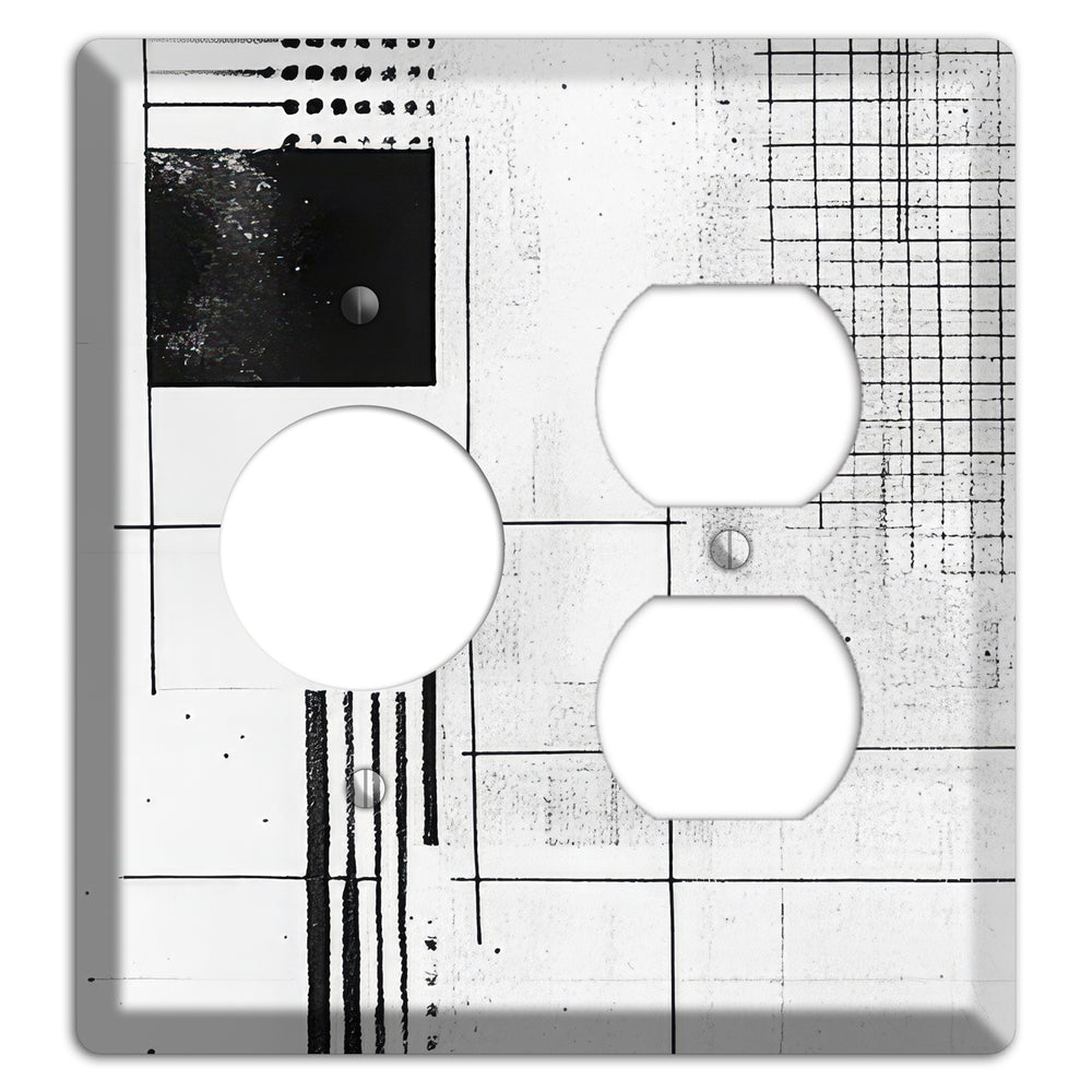 Drafting Table Ghost Receptacle / Duplex Wallplate