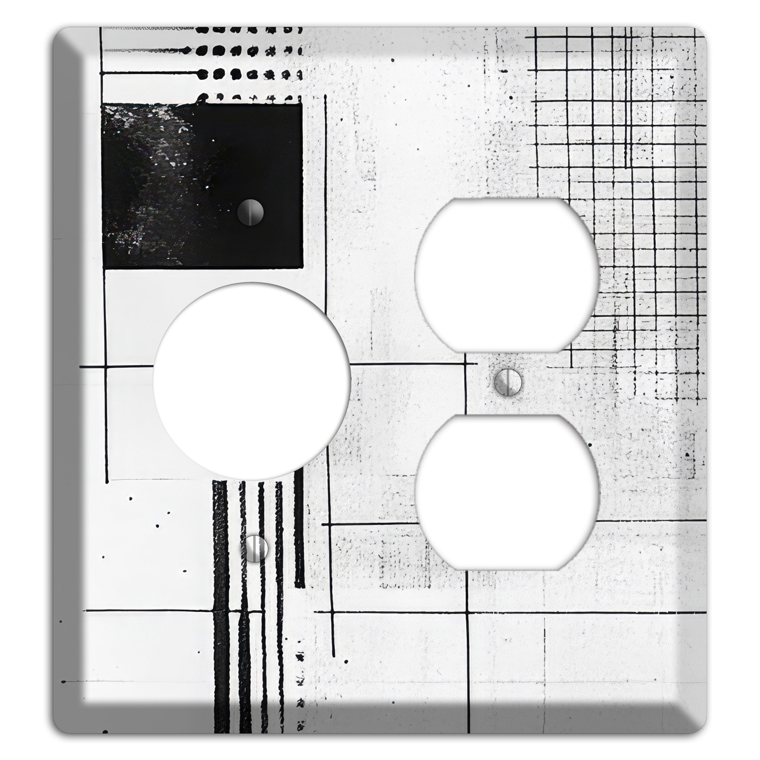 Drafting Table Ghost Receptacle / Duplex Wallplate