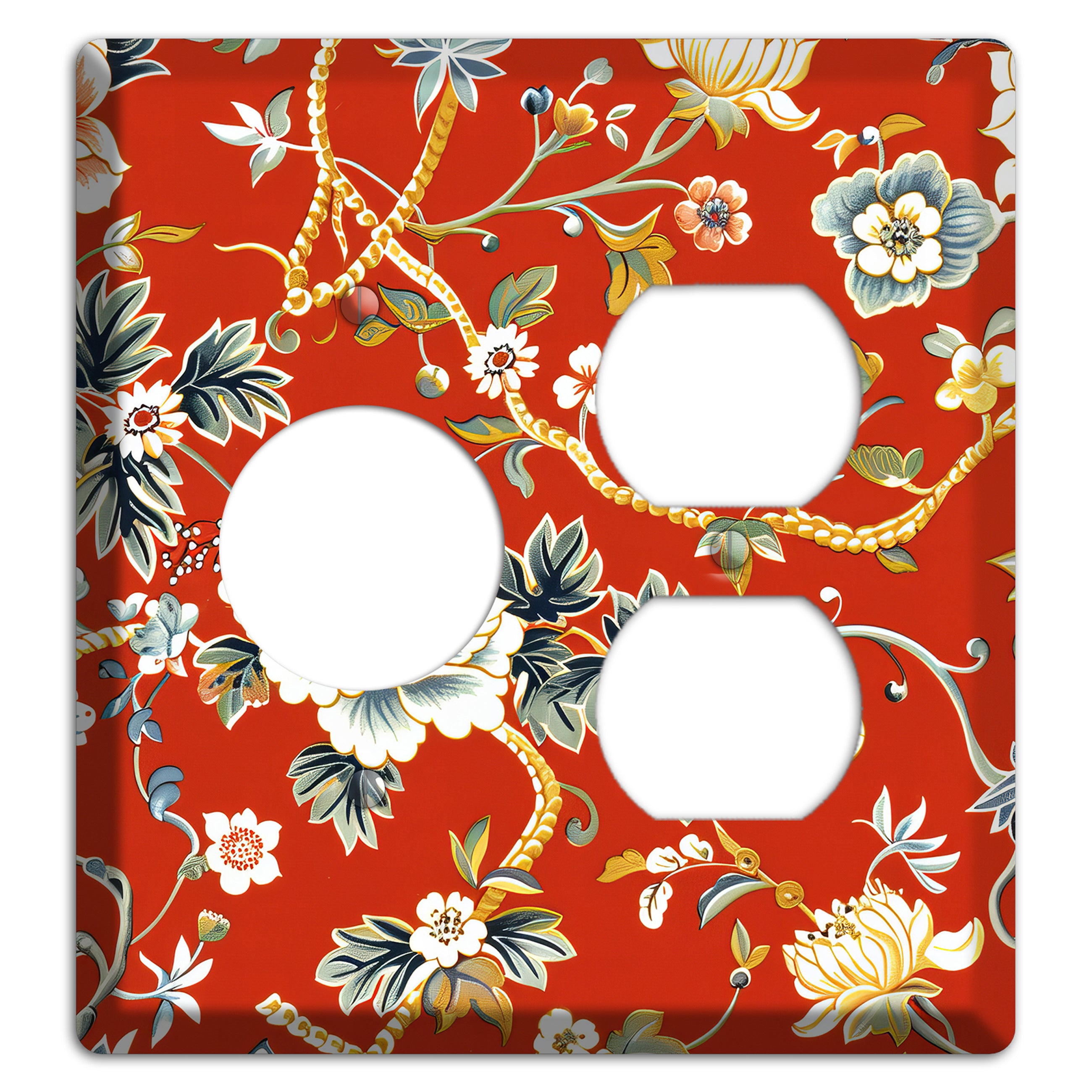 Crimson Garden Reverie Receptacle / Duplex Wallplate