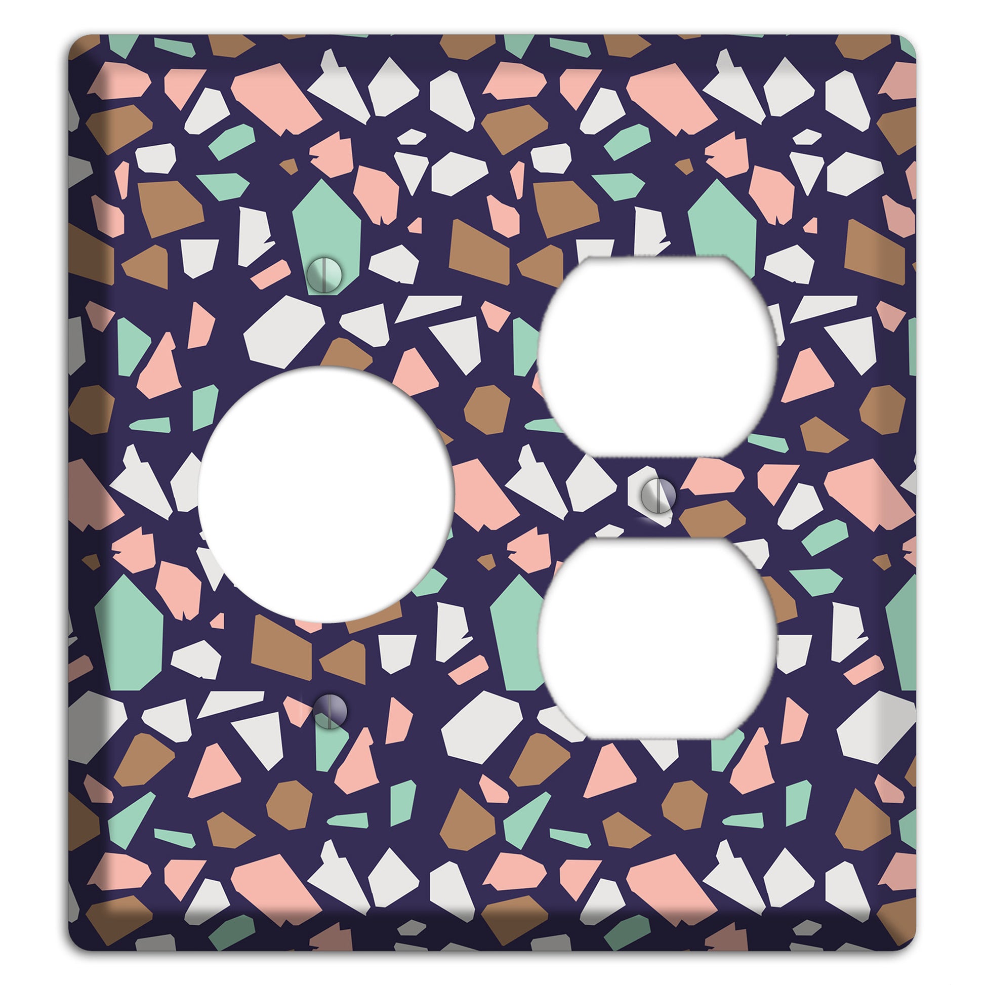 Midnight Mosaic Receptacle / Duplex Wallplate