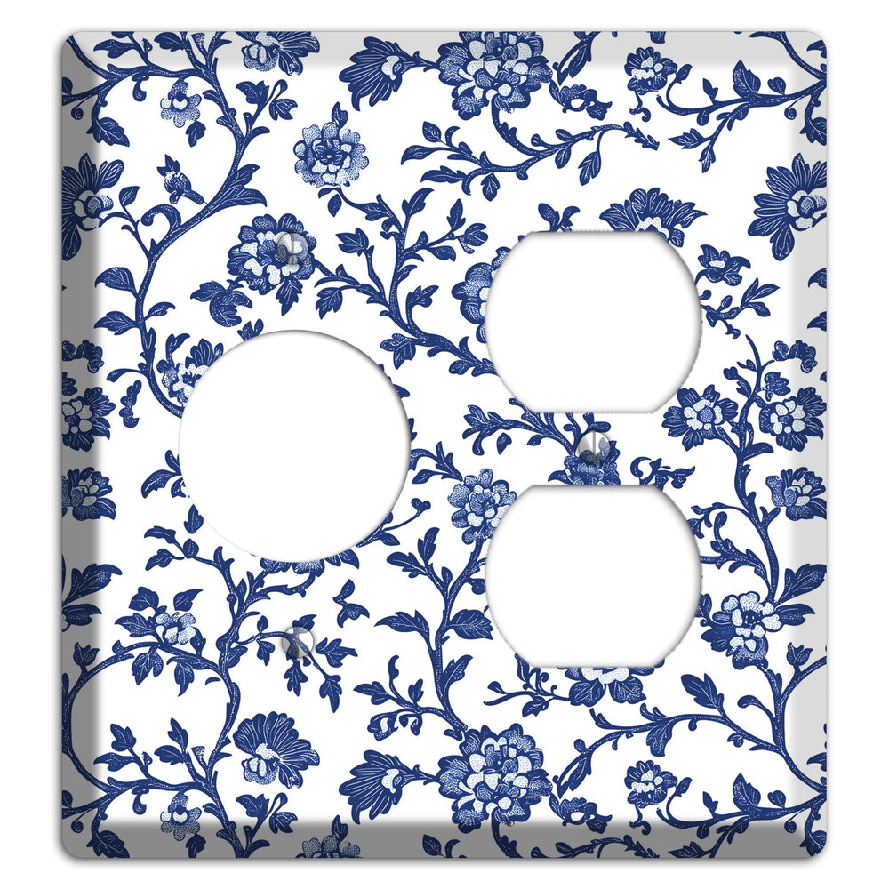 Porcelain Vine Reverie Receptacle / Duplex Wallplate