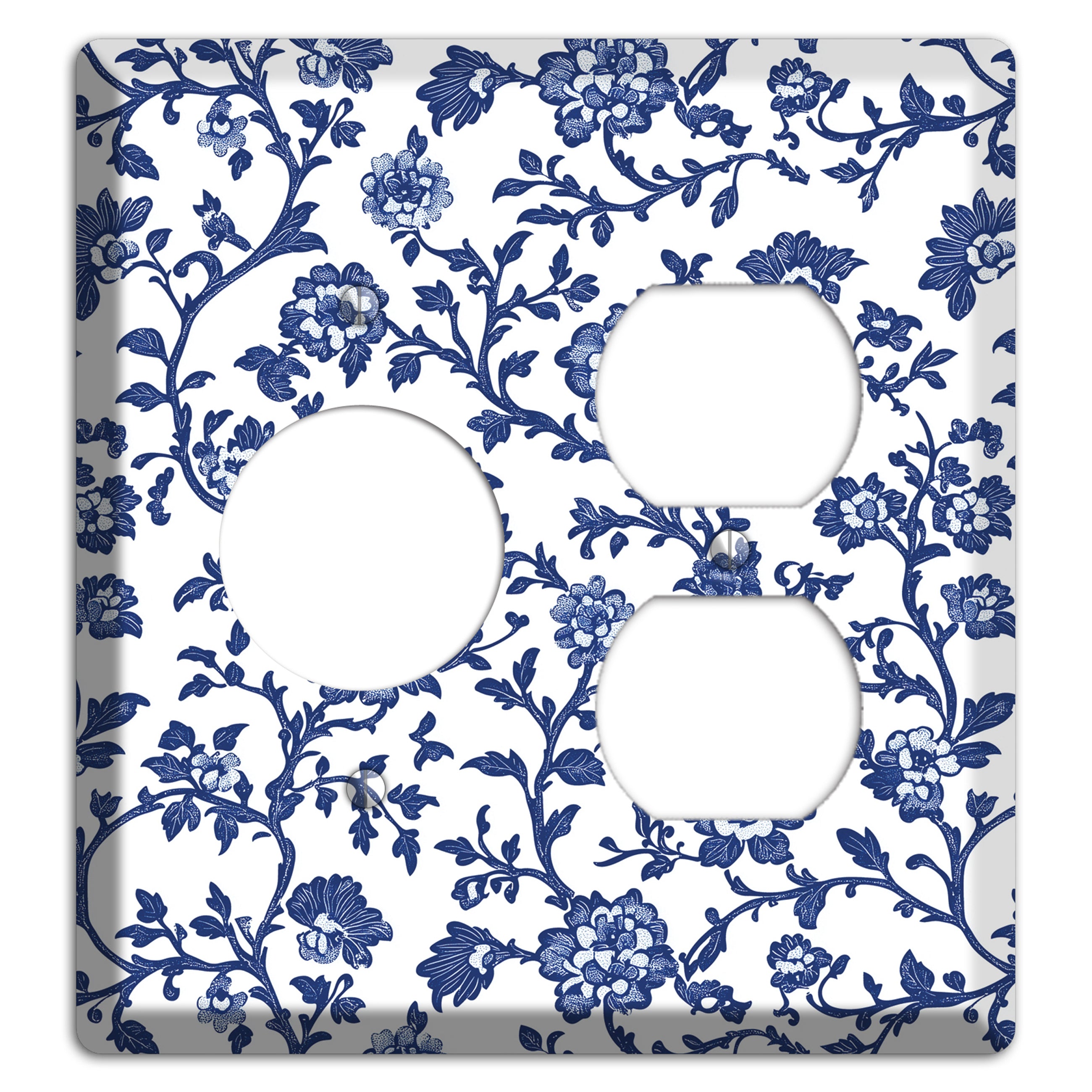 Porcelain Vine Reverie Receptacle / Duplex Wallplate