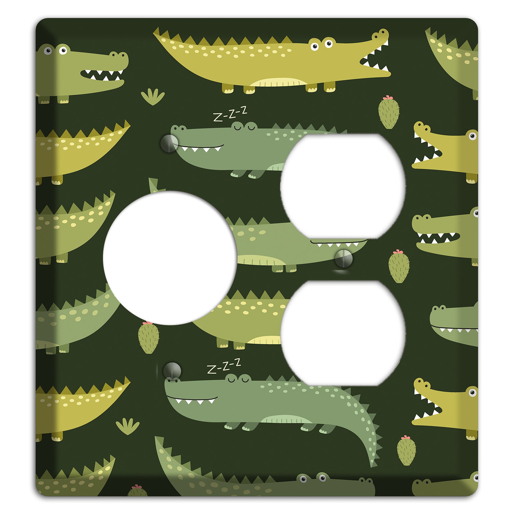 Sleepy Croc Parade Receptacle / Duplex Wallplate