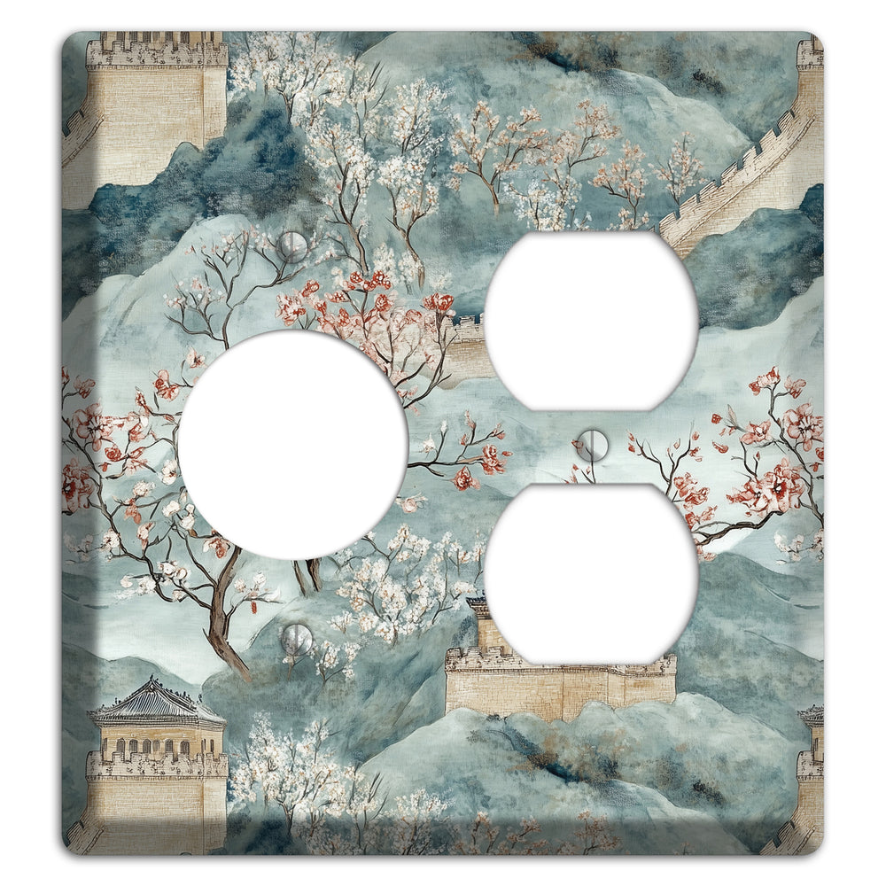 Rampart & Blossom Receptacle / Duplex Wallplate
