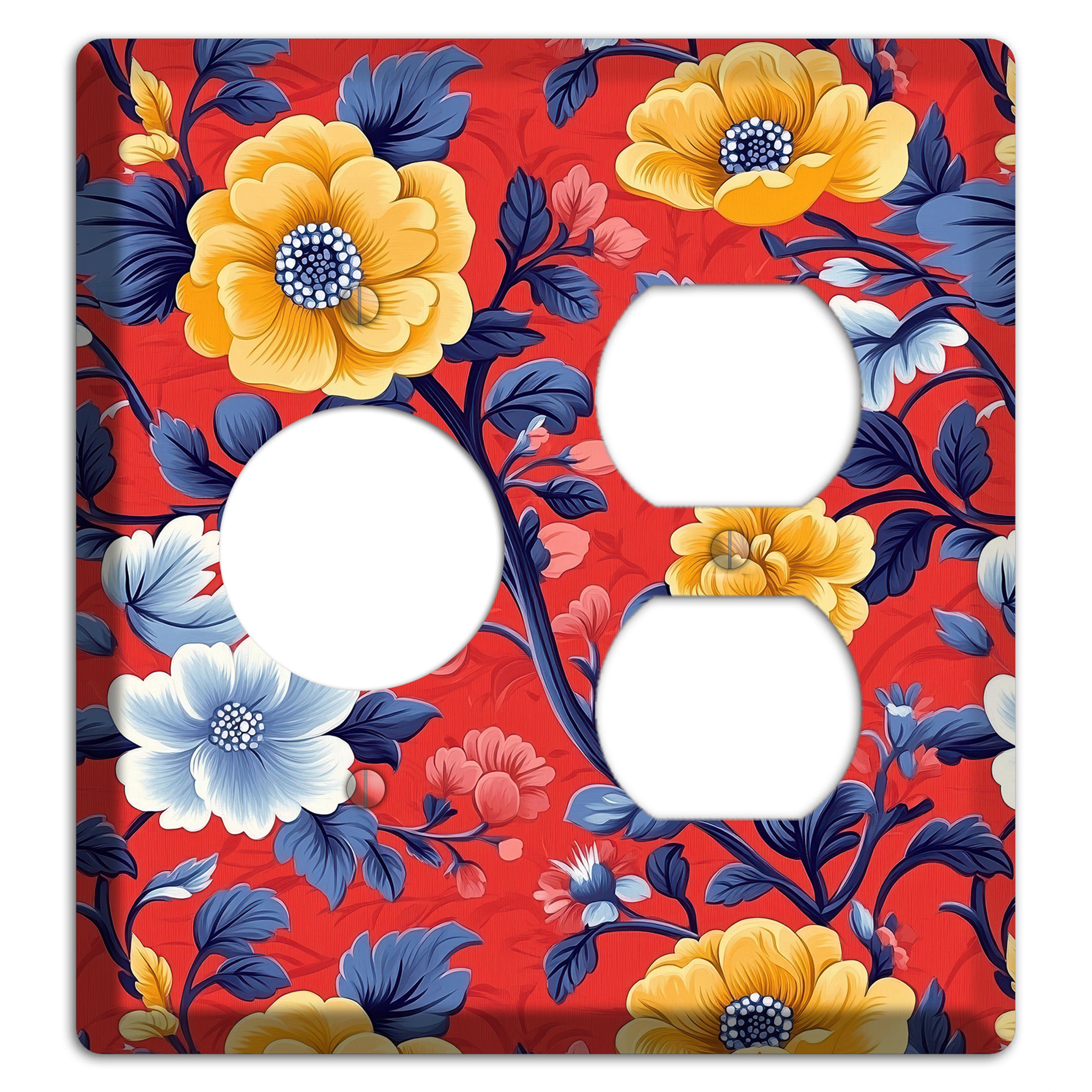 Scarlet Garden Reverie Receptacle / Duplex Wallplate