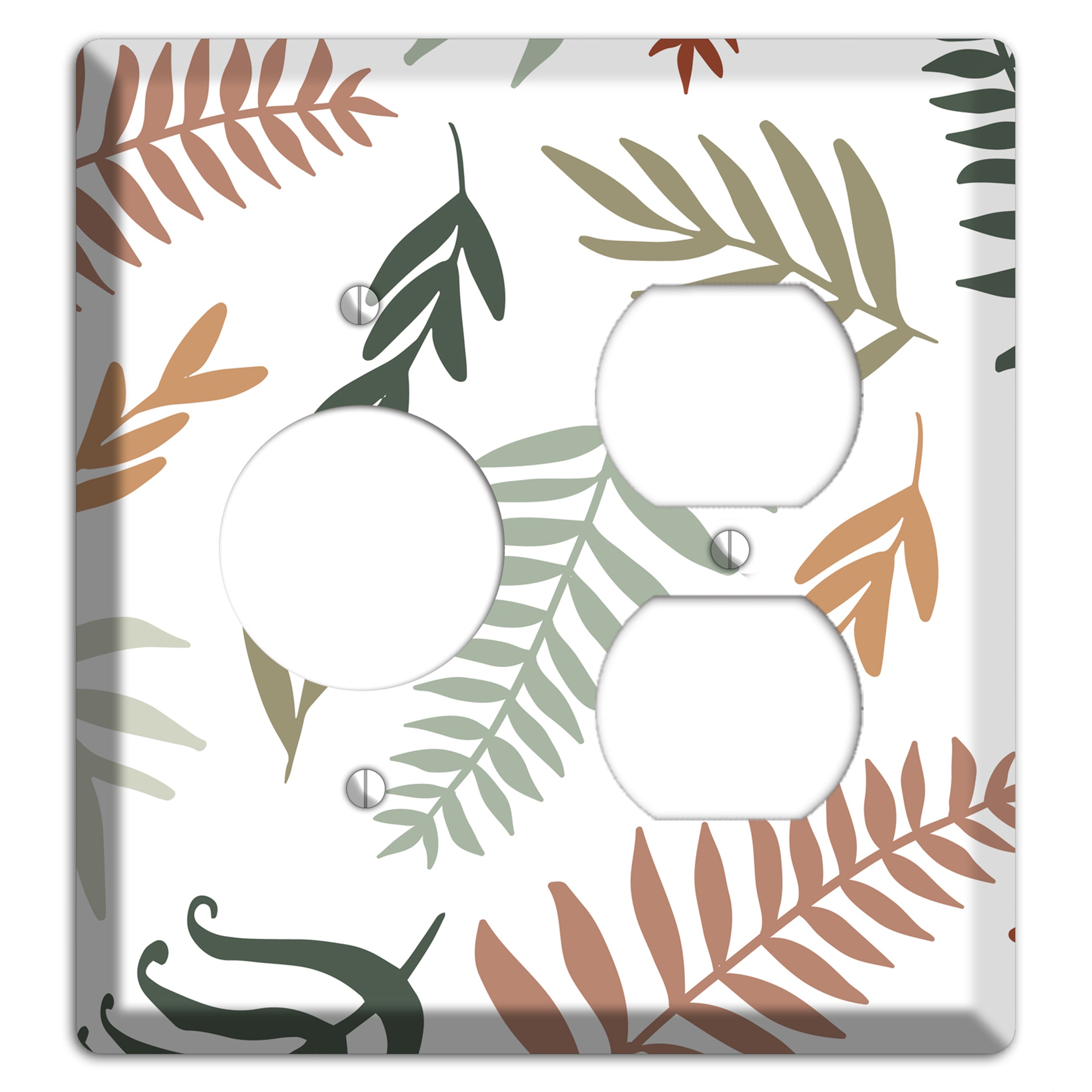 Foliage Adrift Receptacle / Duplex Wallplate