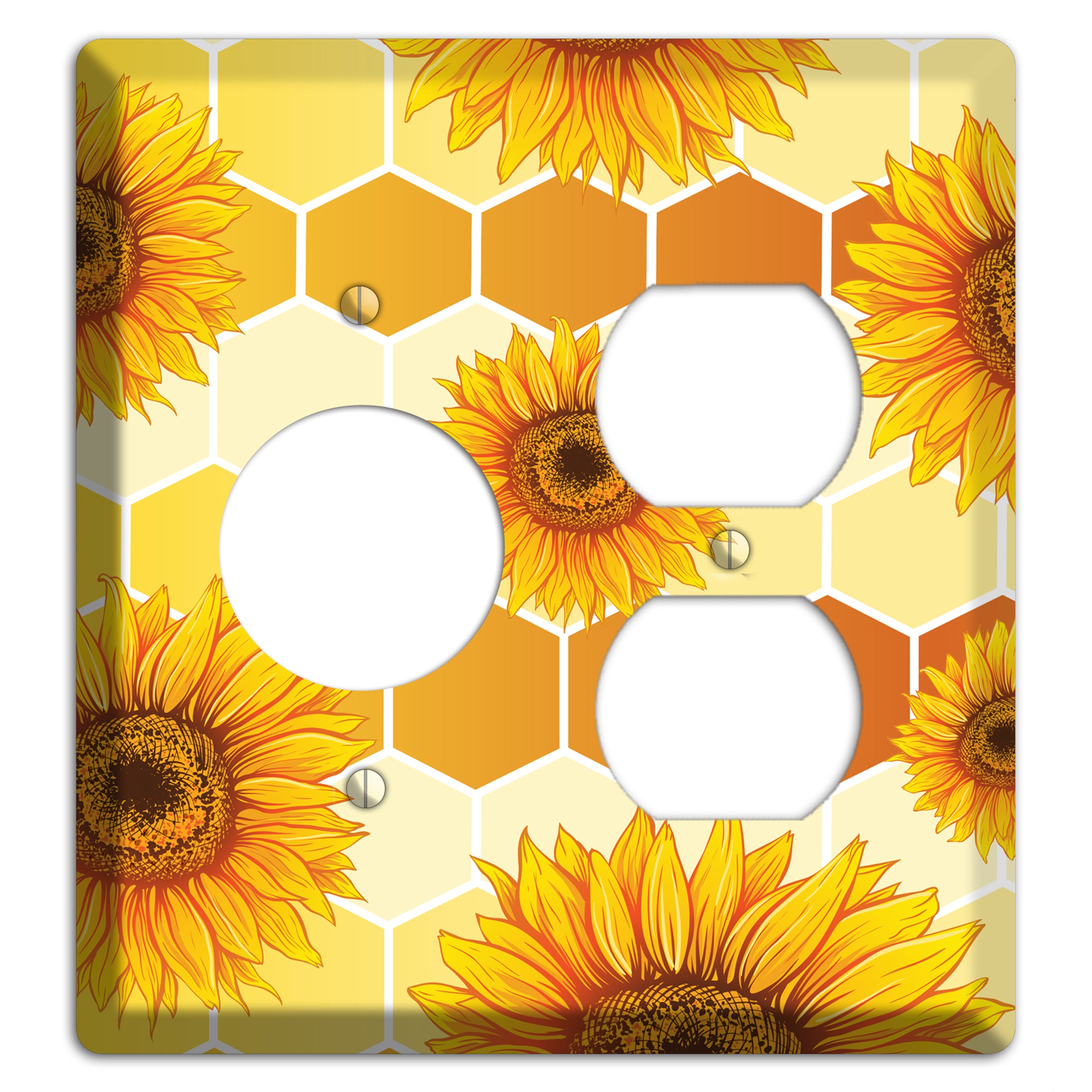 Honeycomb Solstice Receptacle / Duplex Wallplate
