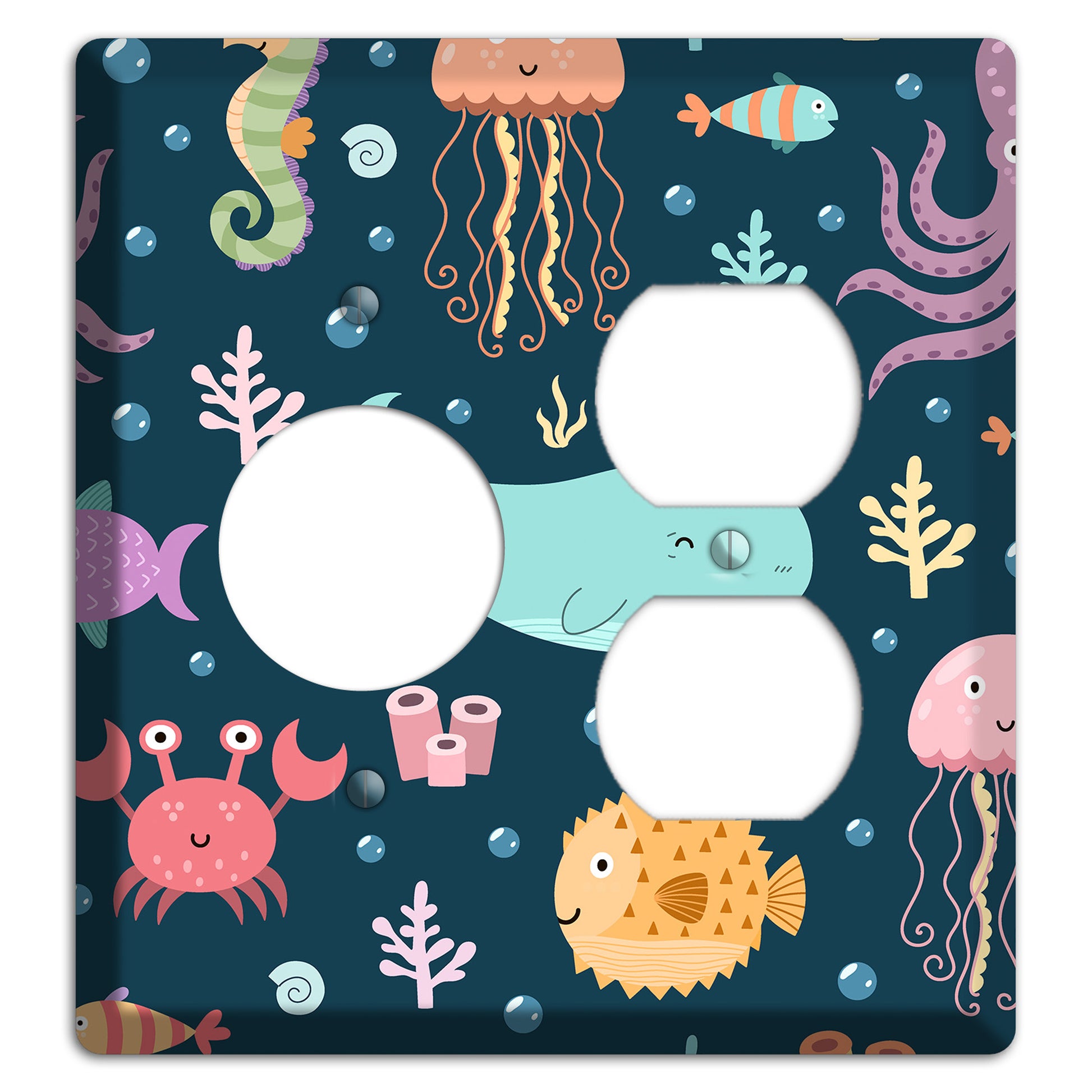 Deep Sea Cuties Receptacle / Duplex Wallplate