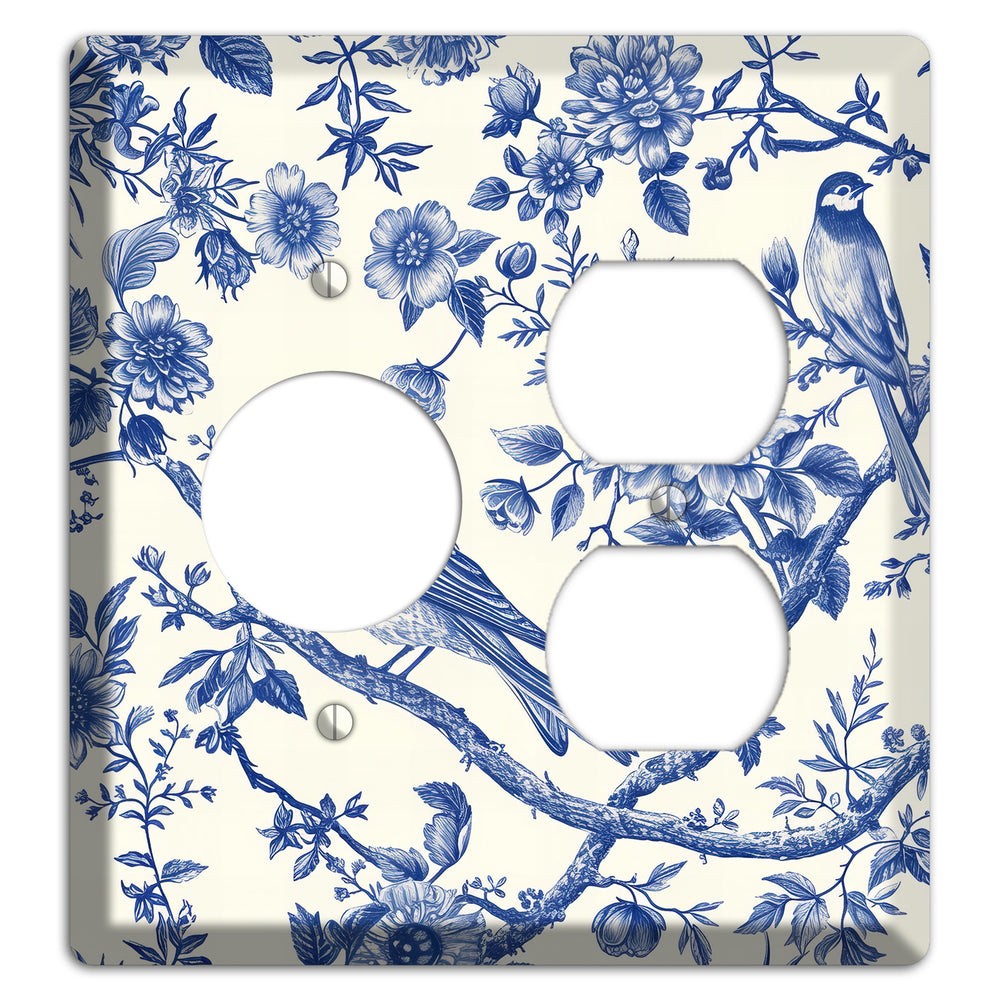 Willow Song Garden Receptacle / Duplex Wallplate
