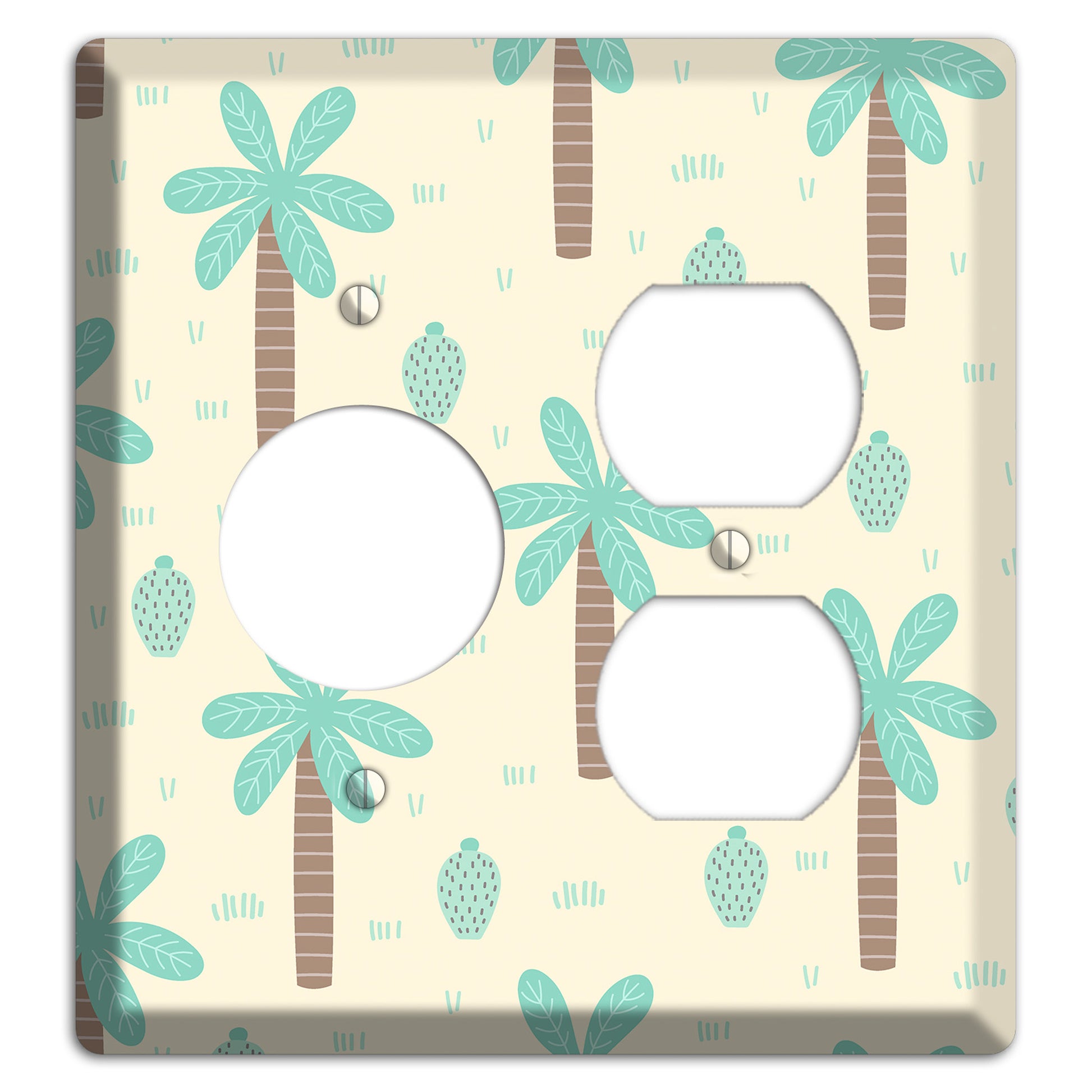 Dino Palmscape Receptacle / Duplex Wallplate