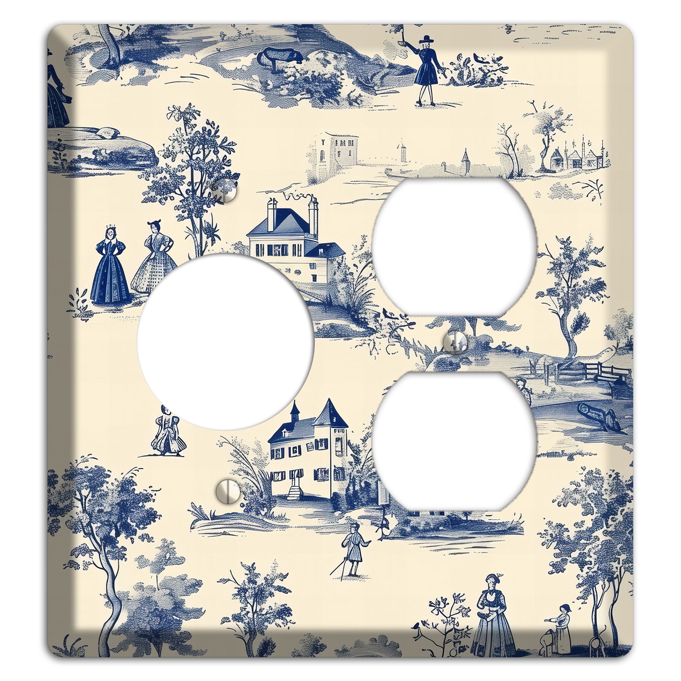 Pastoral Letter Receptacle / Duplex Wallplate