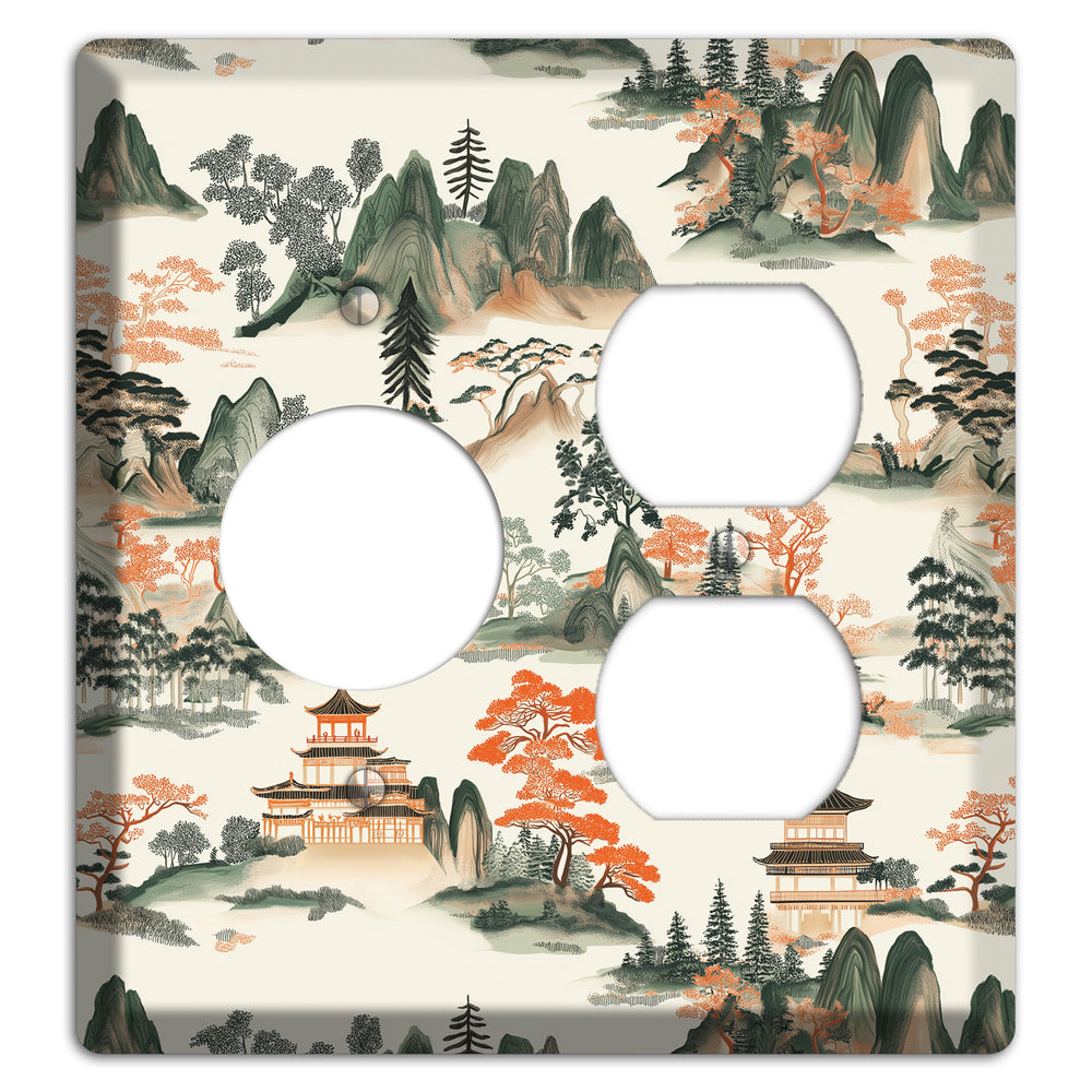 Peaks & Pagodas Receptacle / Duplex Wallplate