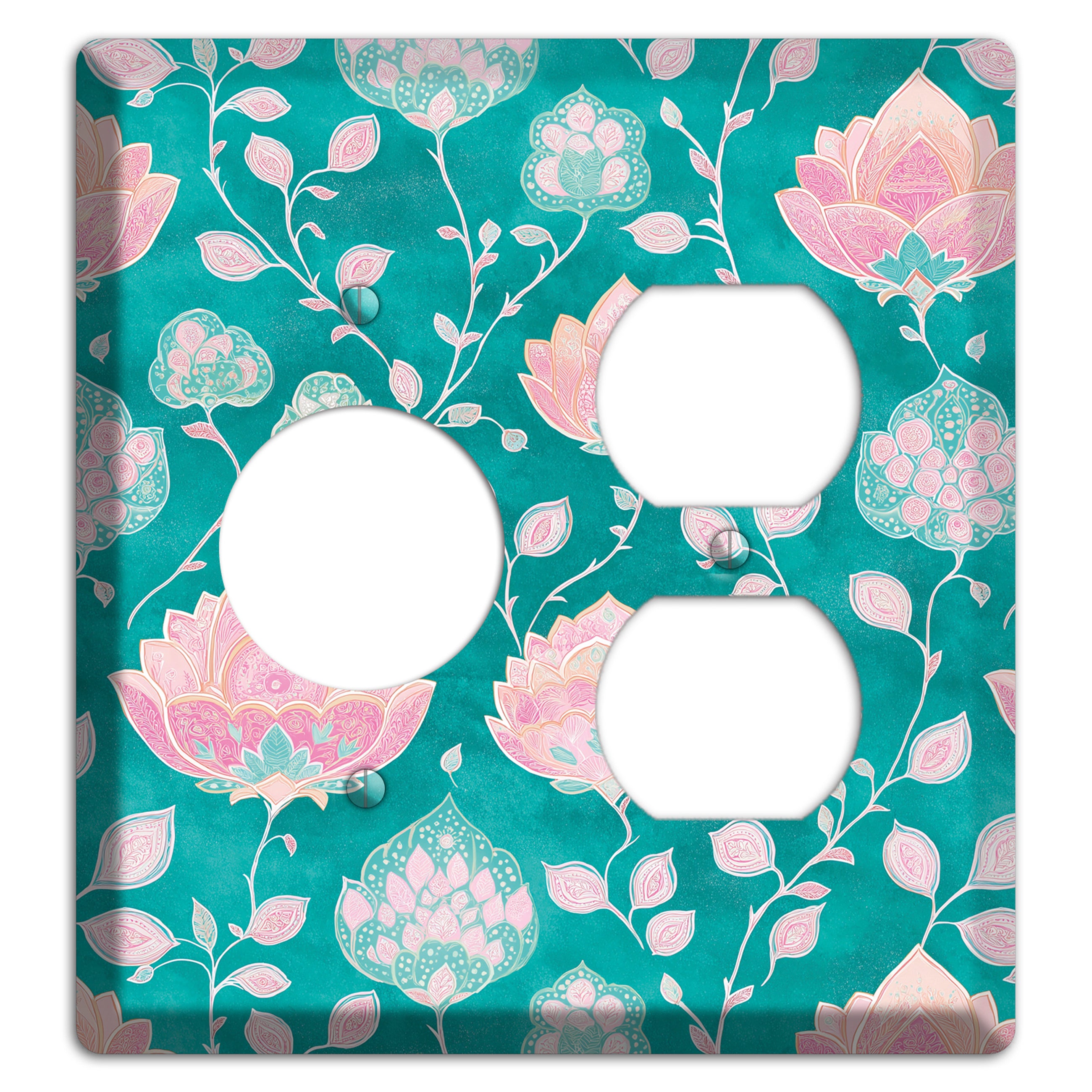 Lotus Garden Bloom Receptacle / Duplex Wallplate