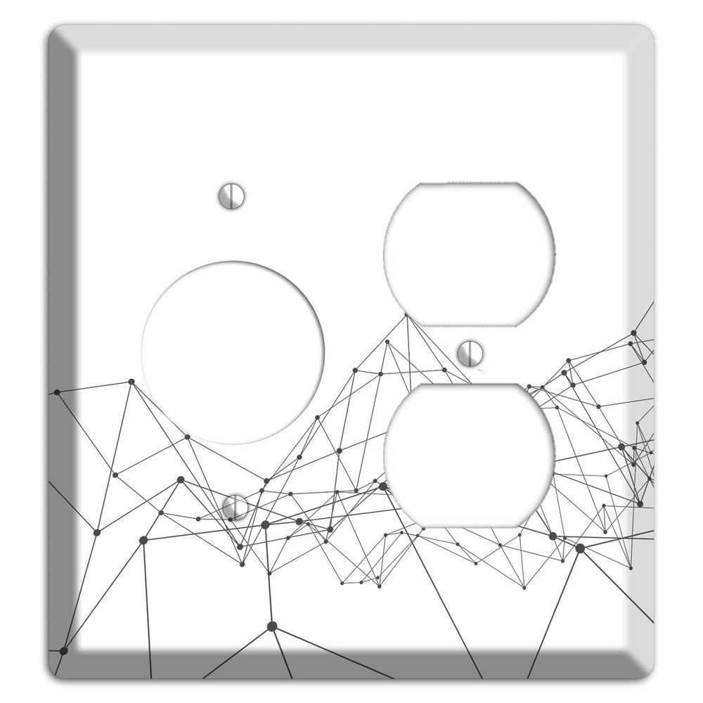Fractured Cartography Receptacle / Duplex Wallplate