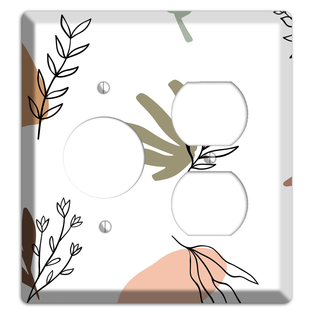 Wildflower & Clay Receptacle / Duplex Wallplate