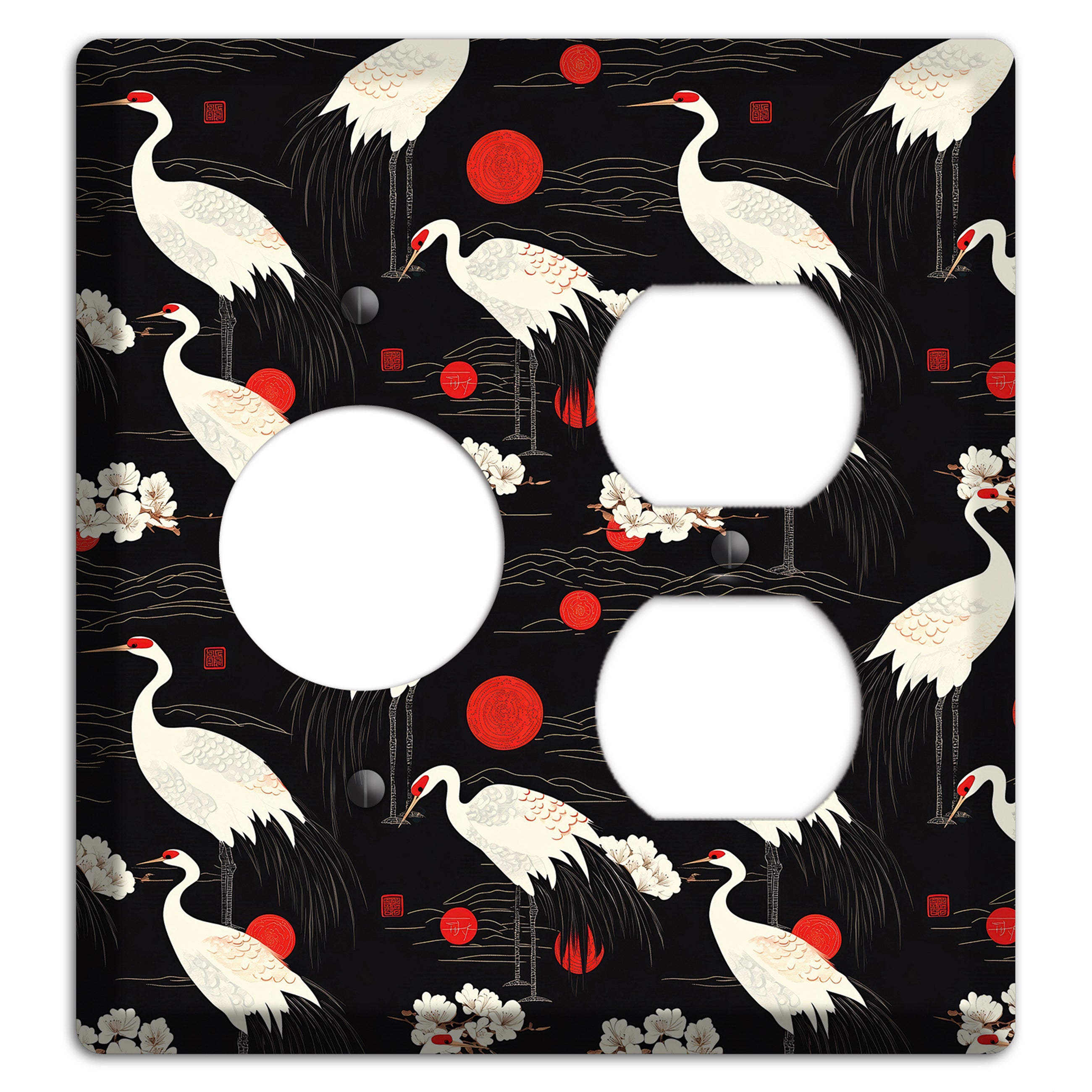 Obsidian Sun Vigil Receptacle / Duplex Wallplate