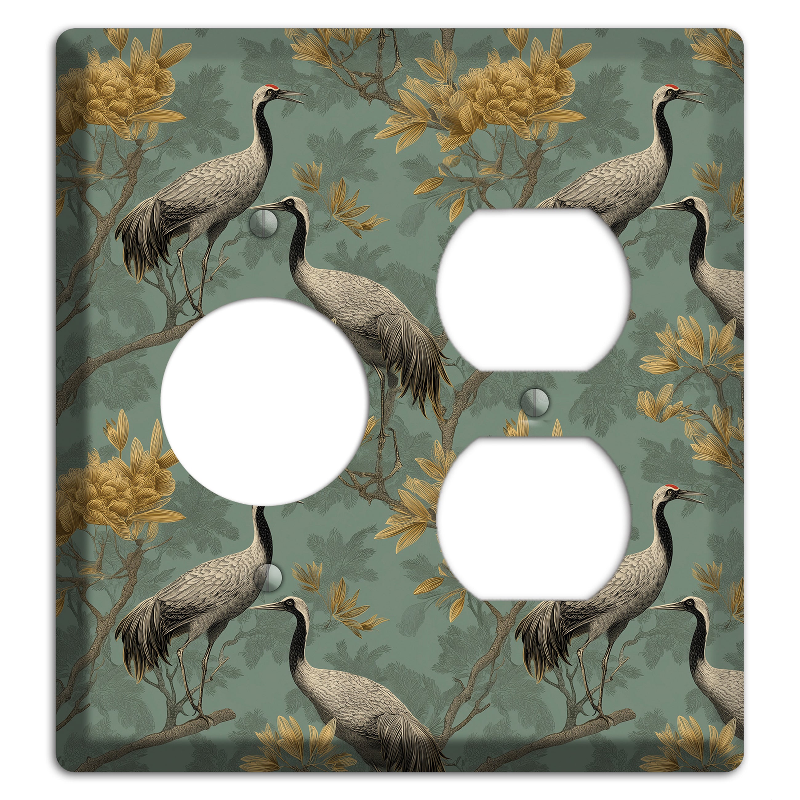 Sage Garden Vigil Receptacle / Duplex Wallplate