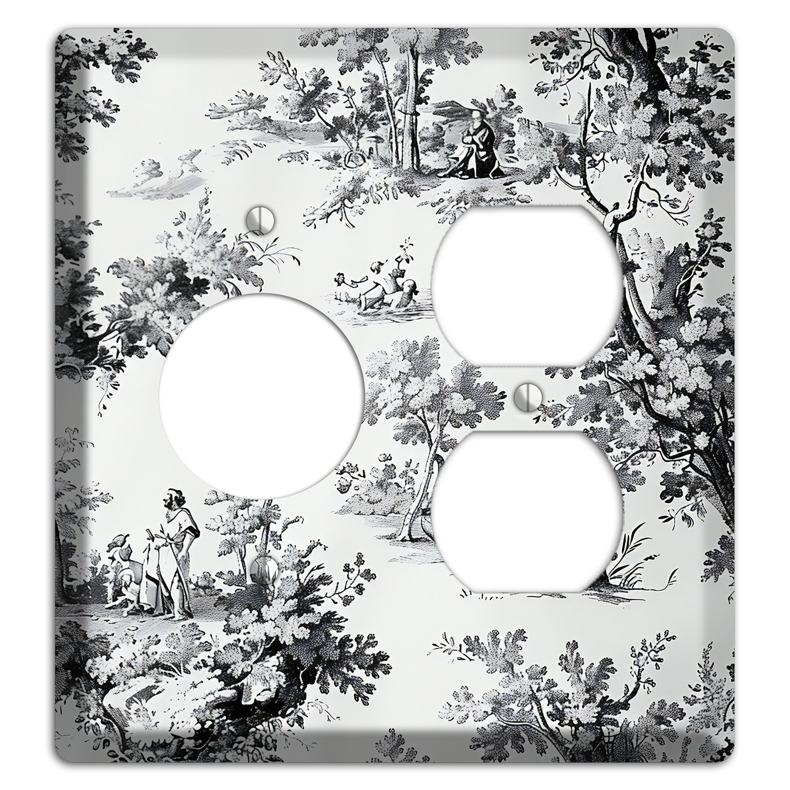 Pastoral Whisper Receptacle / Duplex Wallplate