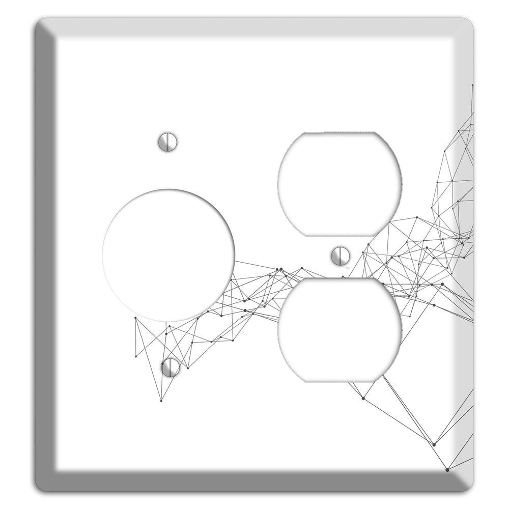 Emergent Mesh Theory Receptacle / Duplex Wallplate