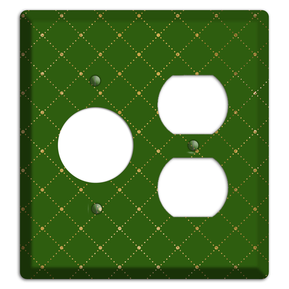 Beaded Lattice Receptacle / Duplex Wallplate