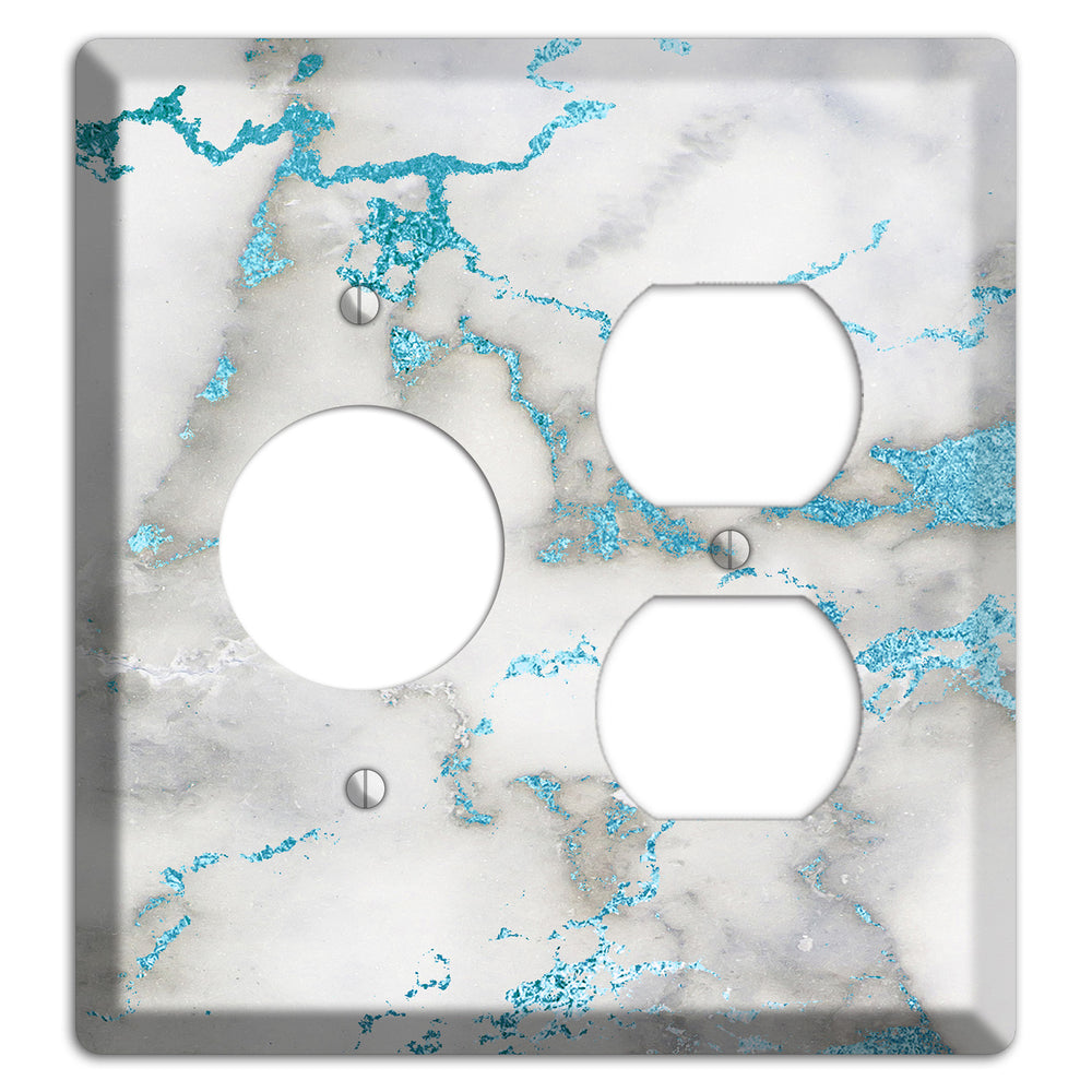 Gumbo Marble Receptacle / Duplex Wallplate