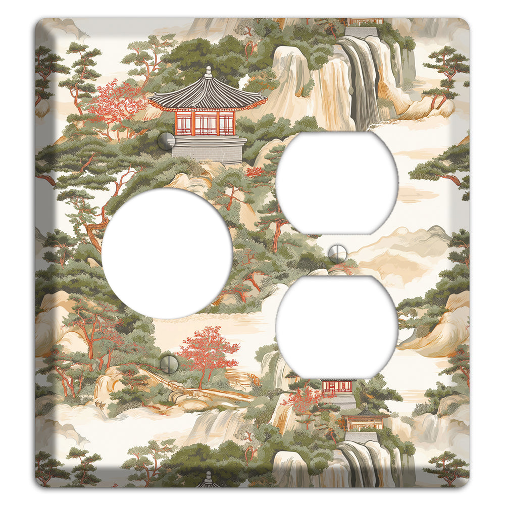 Mountain Pavilion Mist Receptacle / Duplex Wallplate