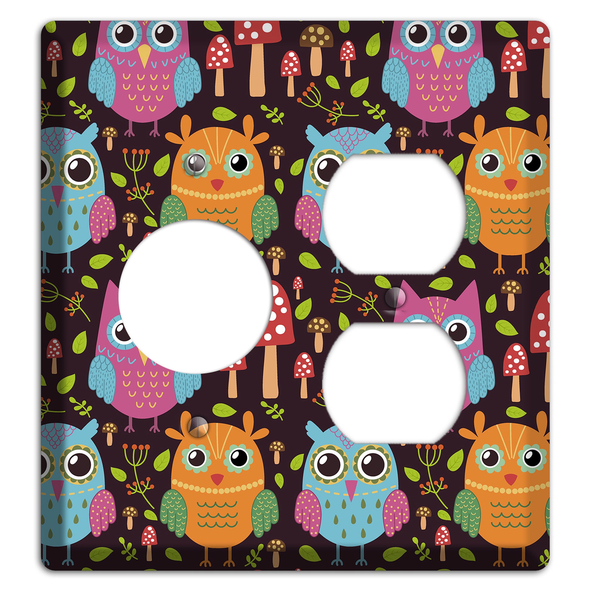 Bright Forest Owls Receptacle / Duplex Wallplate