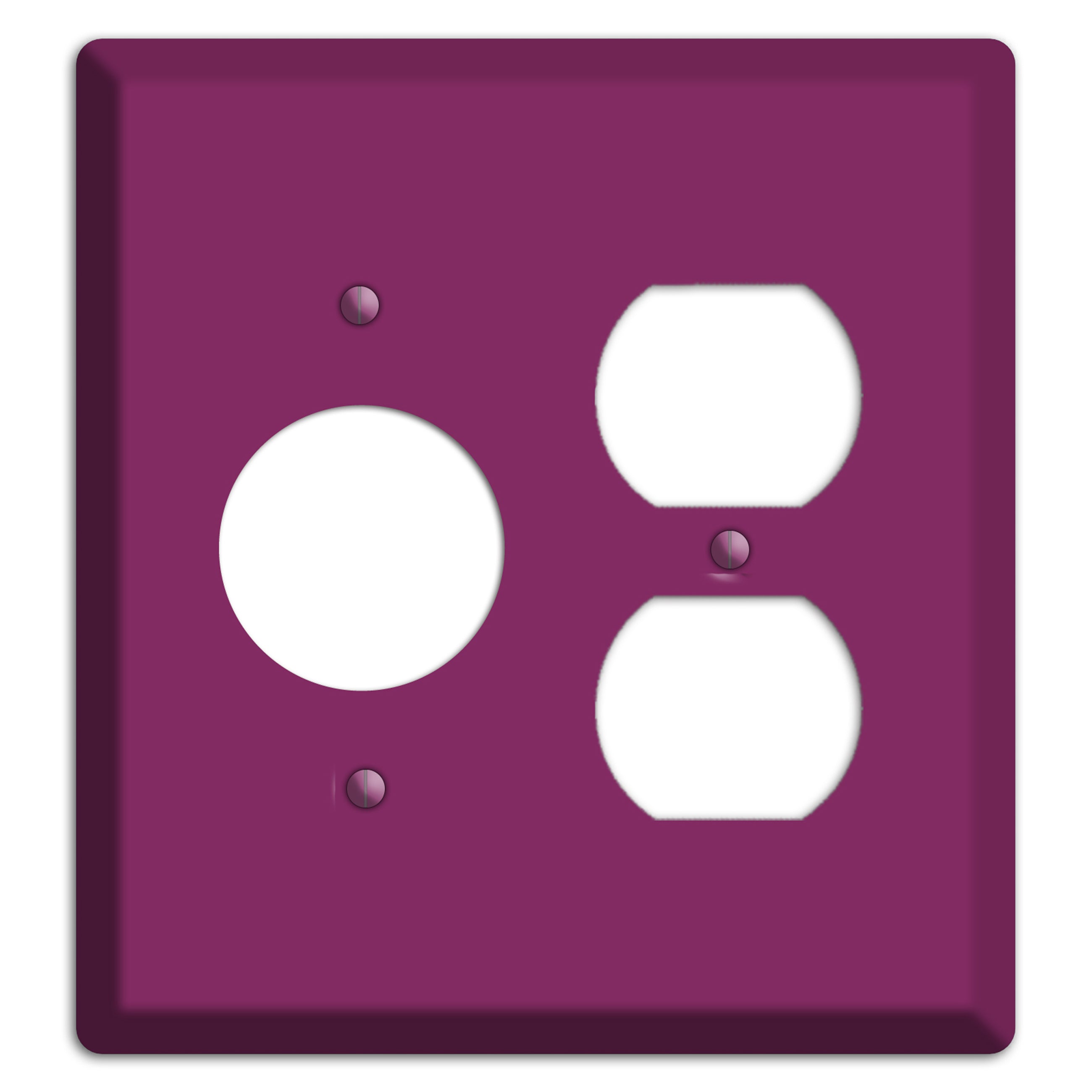 Baxter Plum Wine Receptacle / Duplex Wallplate