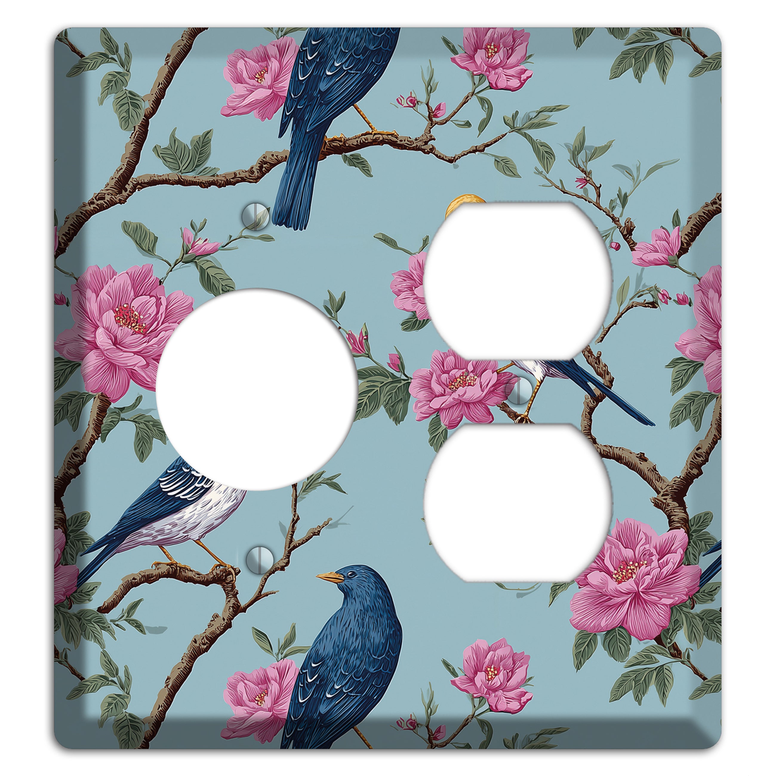 Blossom & Wing Receptacle / Duplex Wallplate