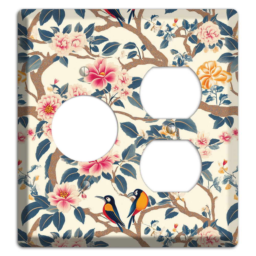 Blossom & Wing Receptacle / Duplex Wallplate