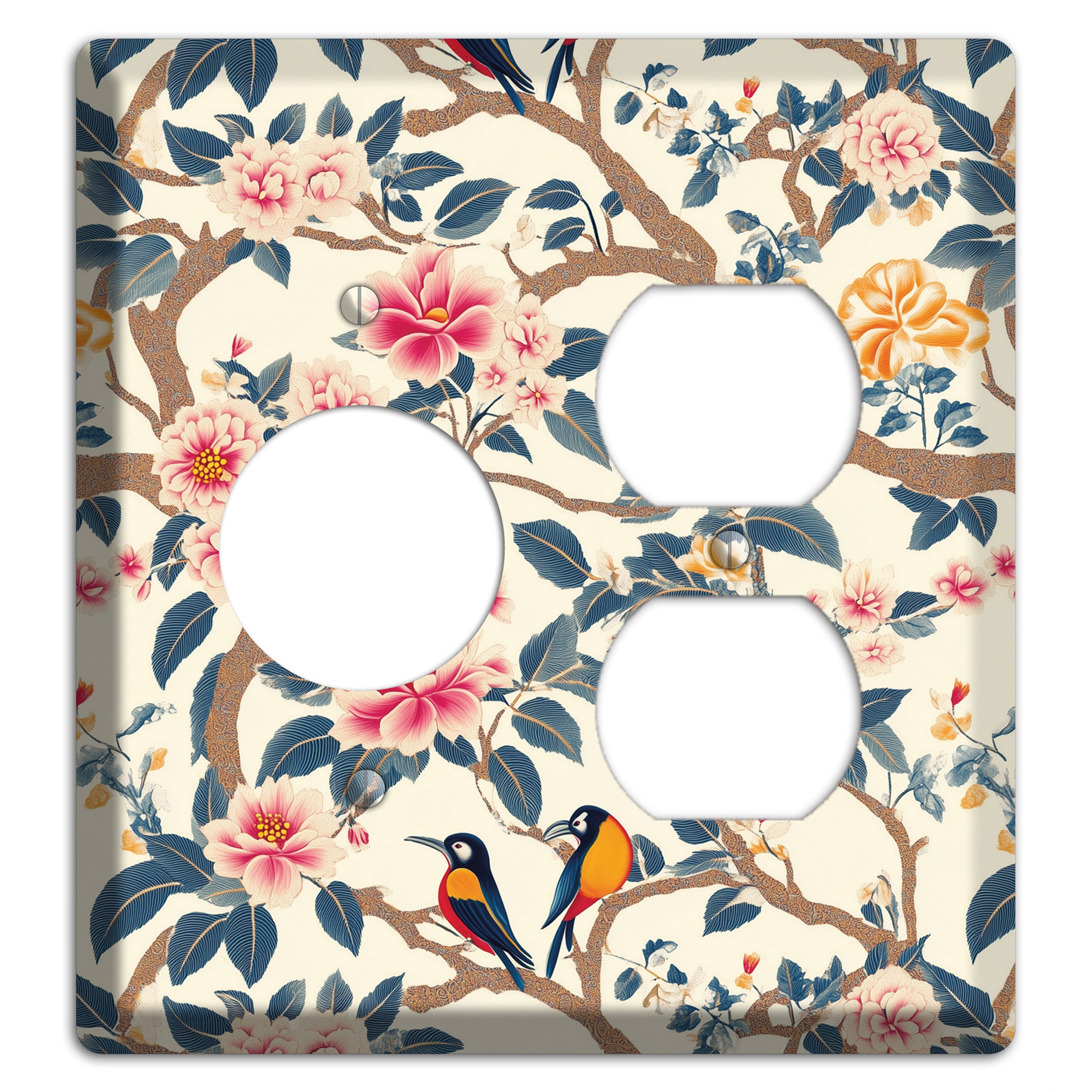 Blossom & Wing Receptacle / Duplex Wallplate