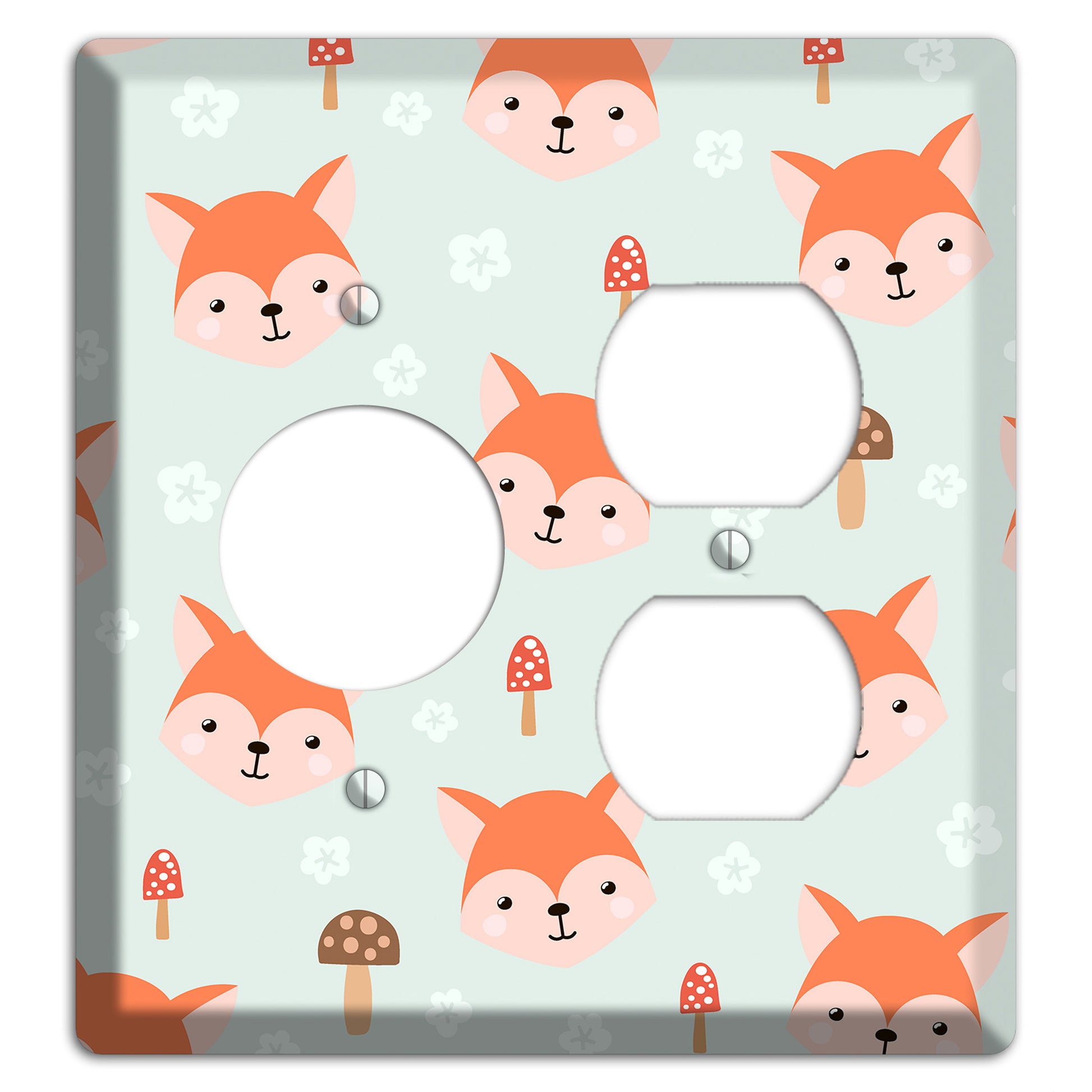 Fox & Fungi Friends Receptacle / Duplex Wallplate
