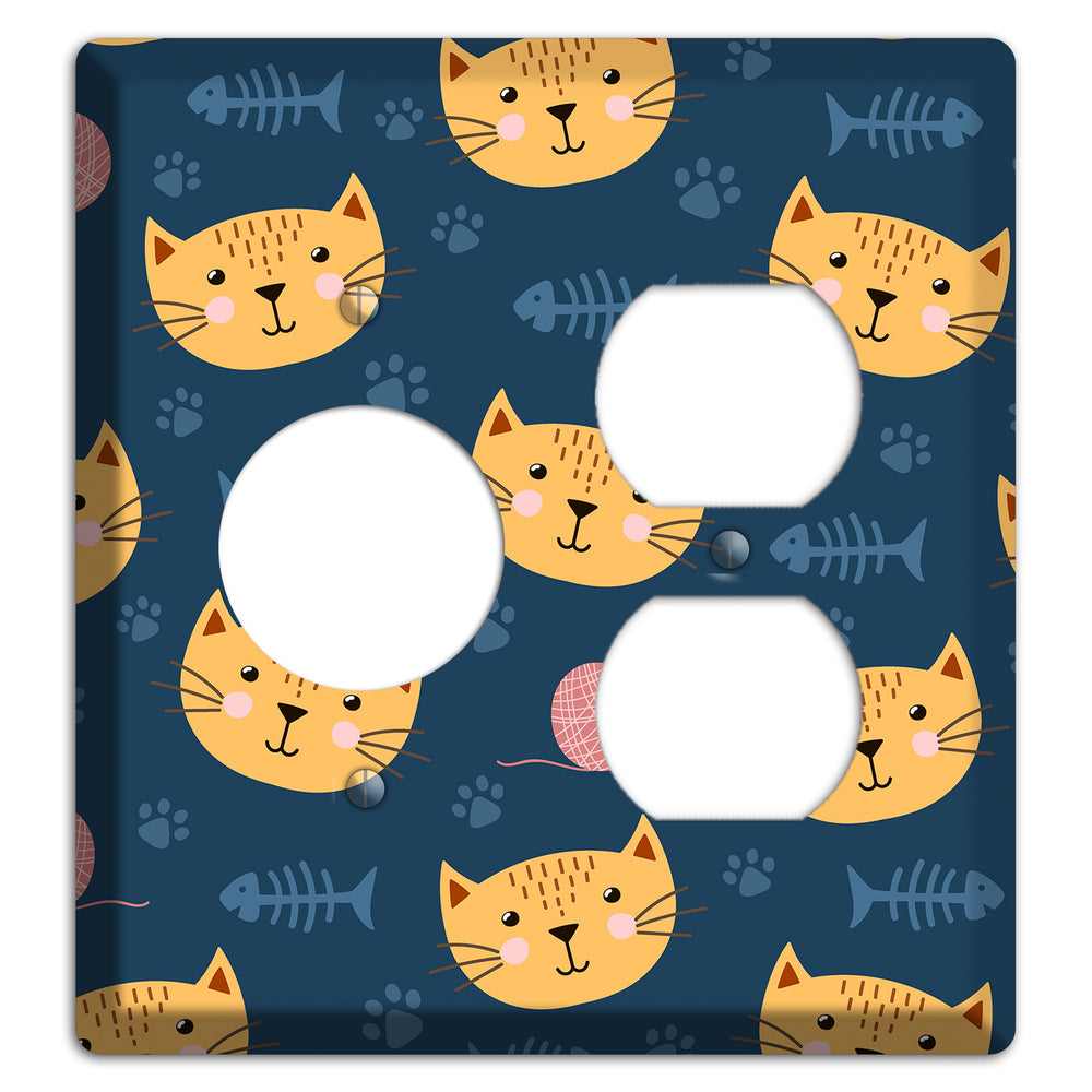 Cat Nap Parade Receptacle / Duplex Wallplate