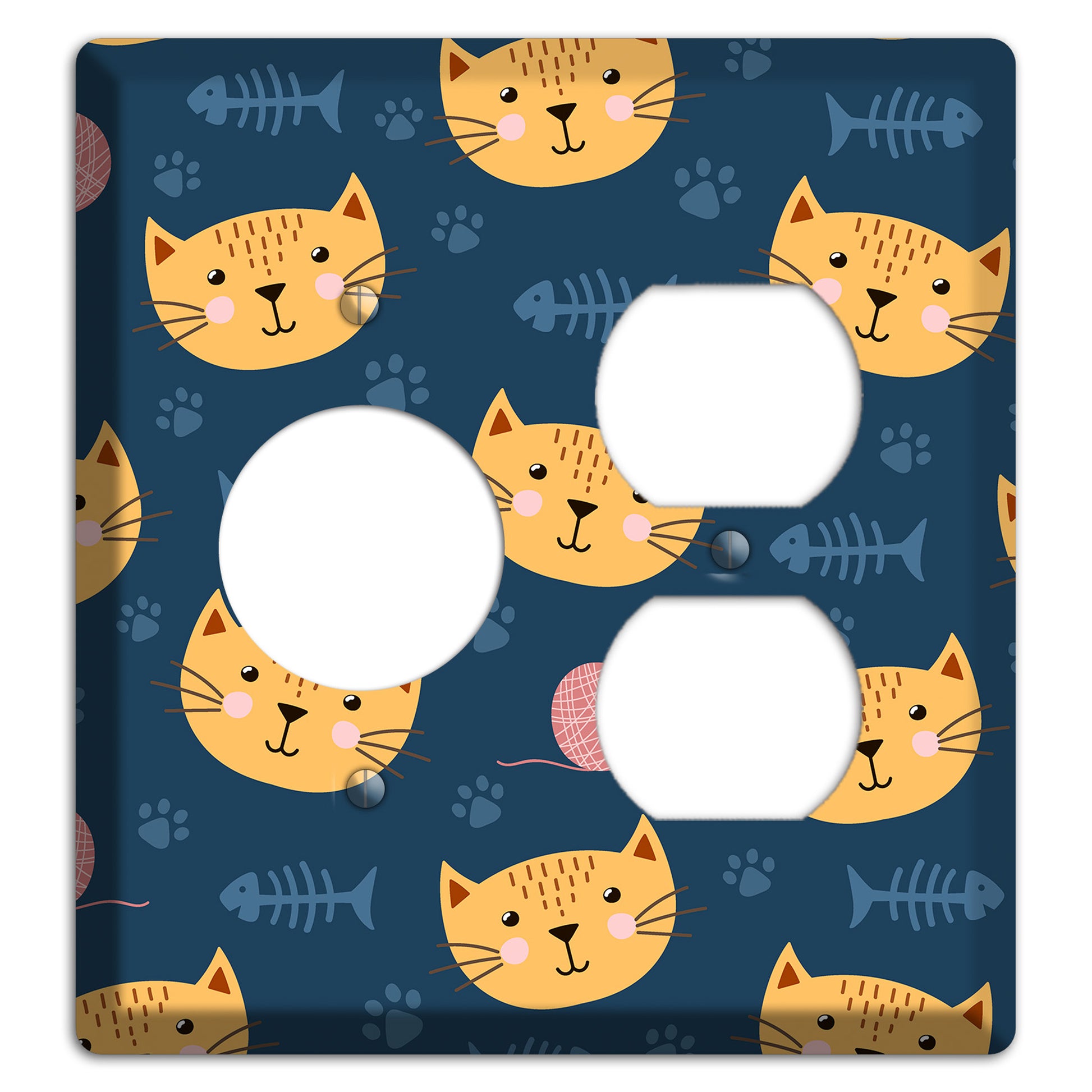 Cat Nap Parade Receptacle / Duplex Wallplate