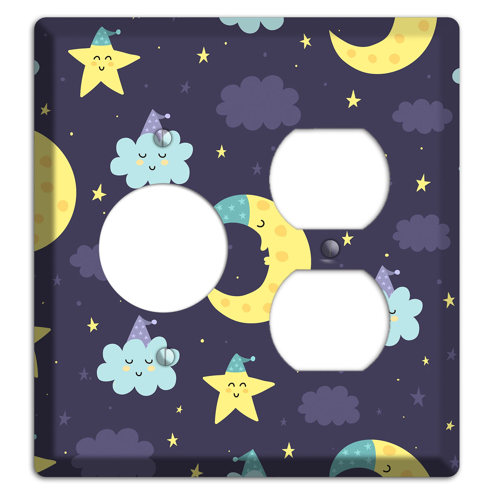 Moon & Star Wishes Receptacle / Duplex Wallplate