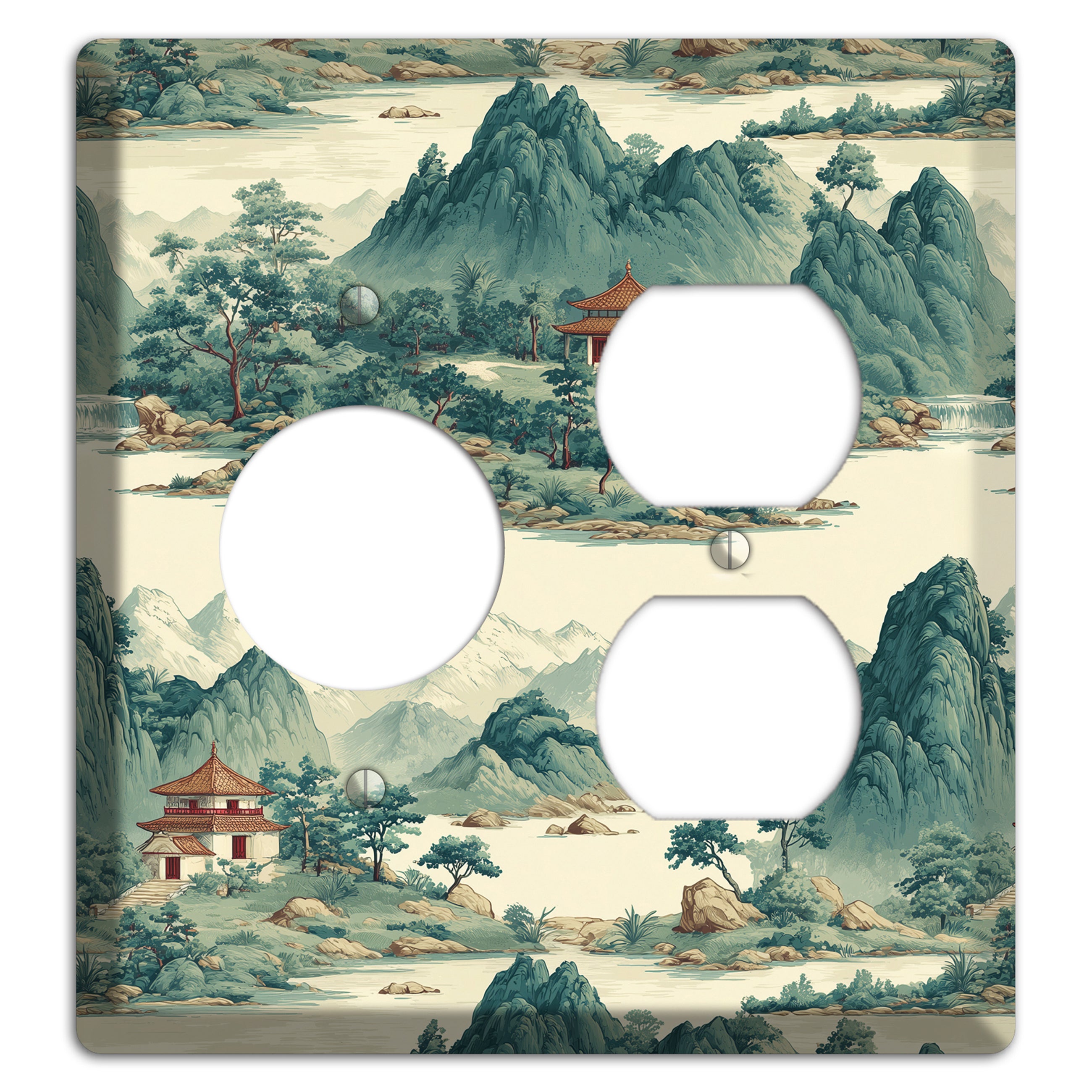 Mist & Pavilion Receptacle / Duplex Wallplate