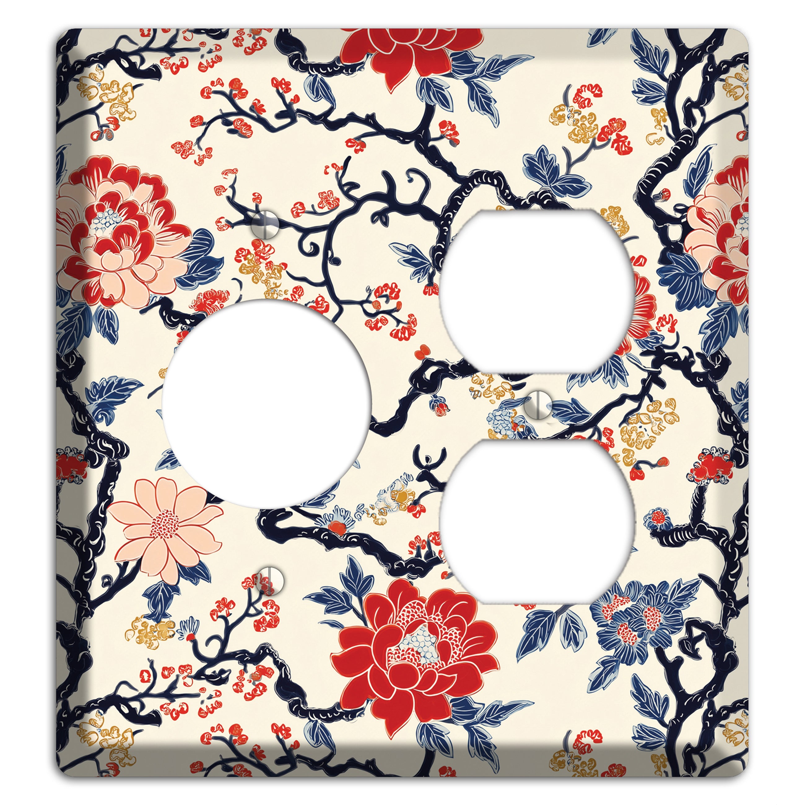 Crimson Branch Reverie Receptacle / Duplex Wallplate