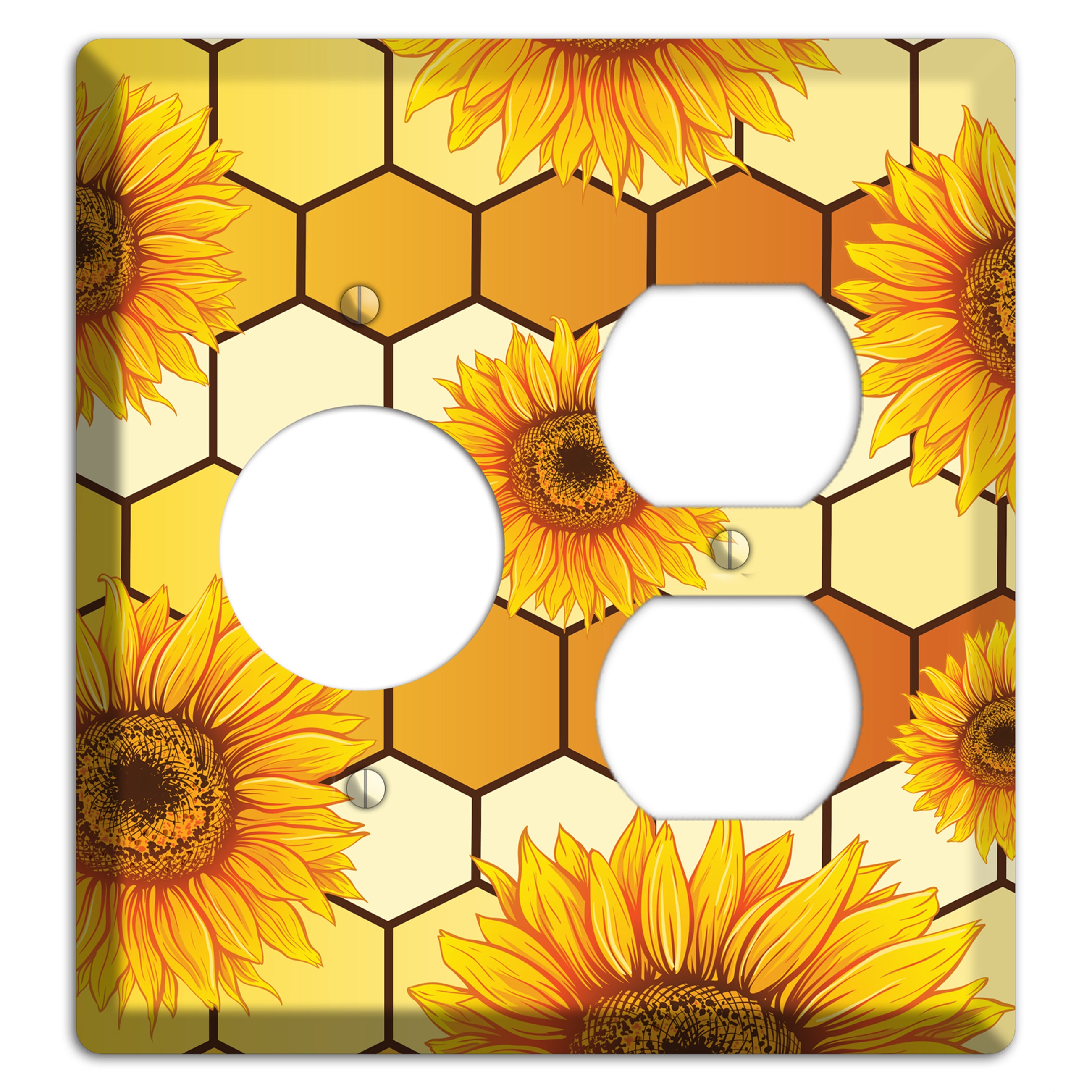 Honeycomb Solstice Receptacle / Duplex Wallplate