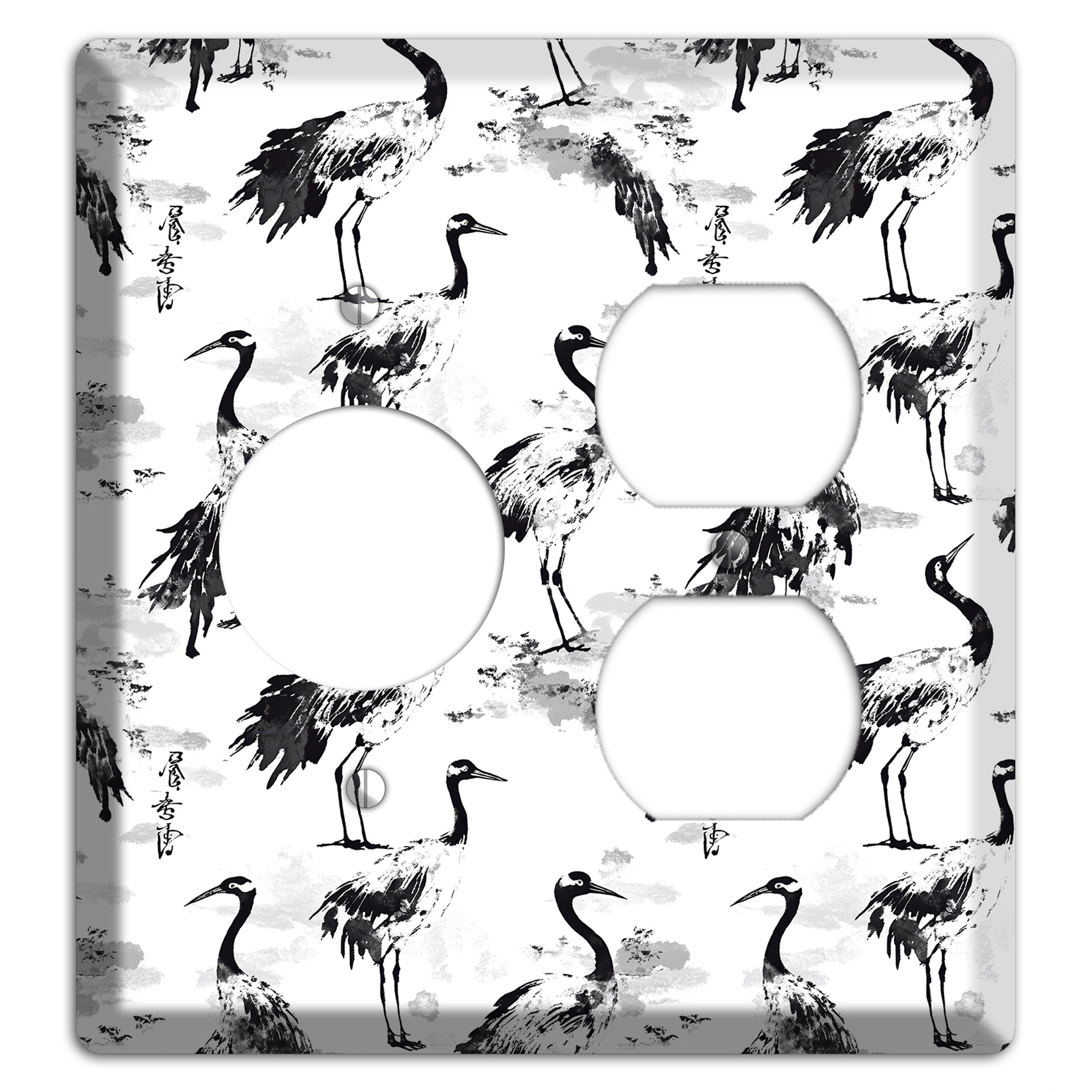 Sumi Ink Vigil Receptacle / Duplex Wallplate