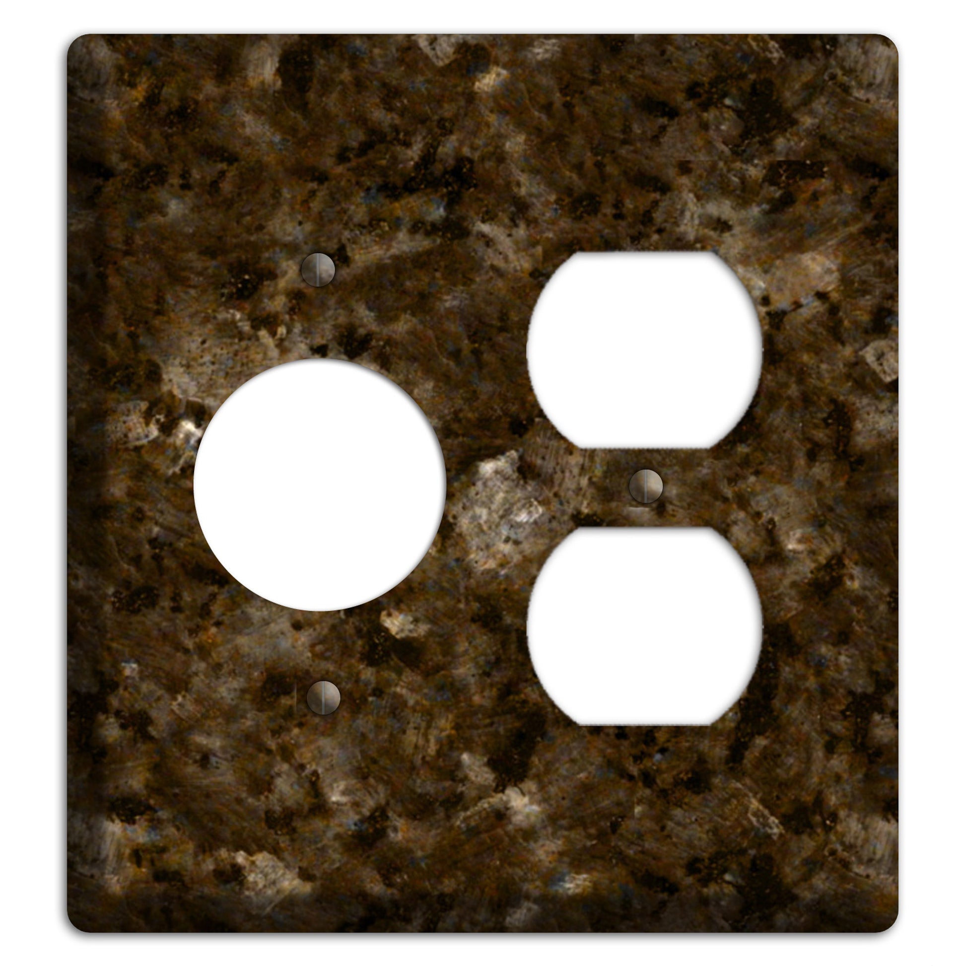 Tropical Brown Granite Receptacle / Duplex Wallplate