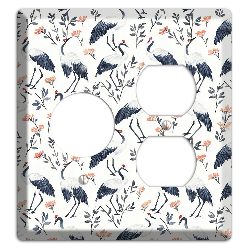 Slate & Coral Marsh Receptacle / Duplex Wallplate