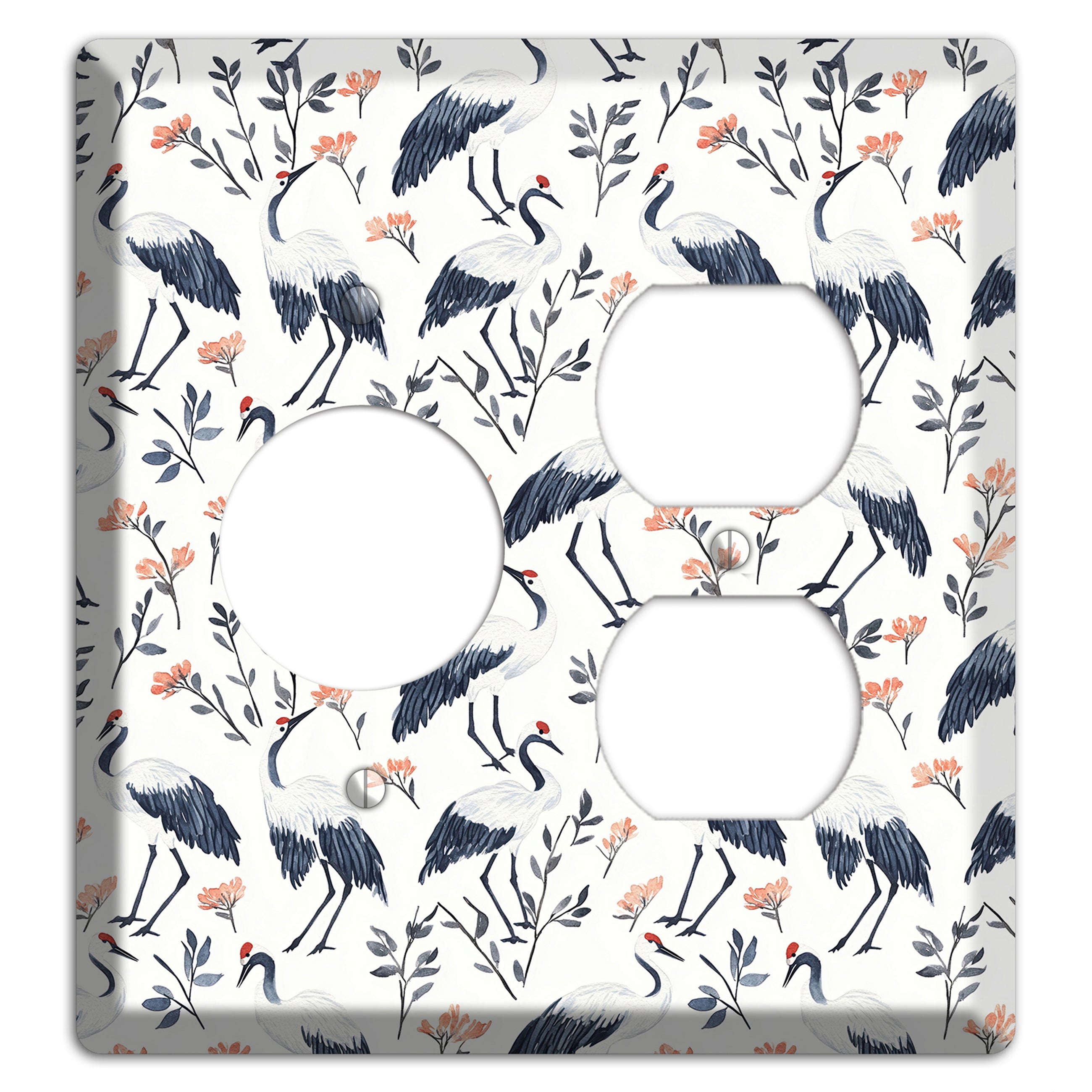 Slate & Coral Marsh Receptacle / Duplex Wallplate