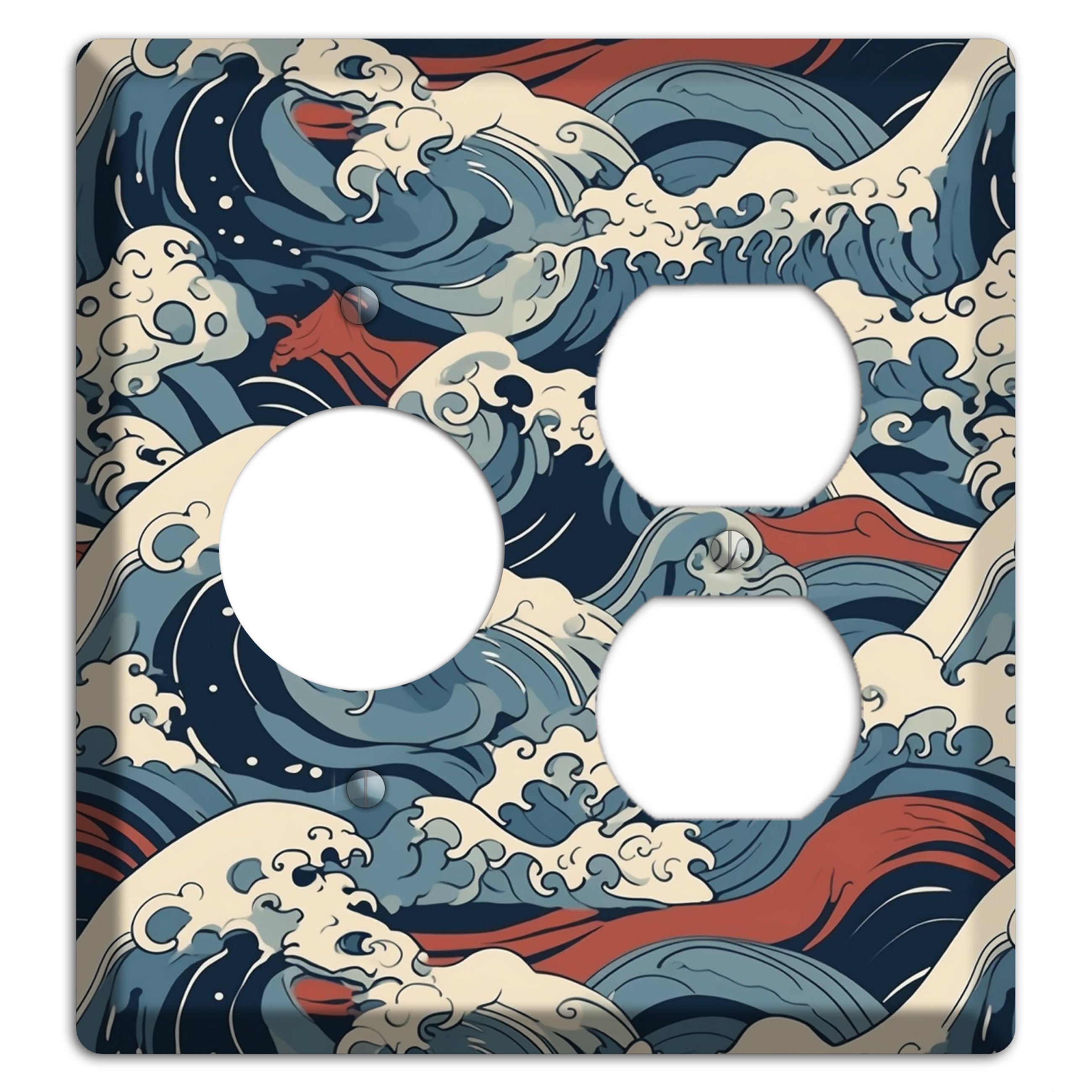 Crashing Tide Fury Receptacle / Duplex Wallplate