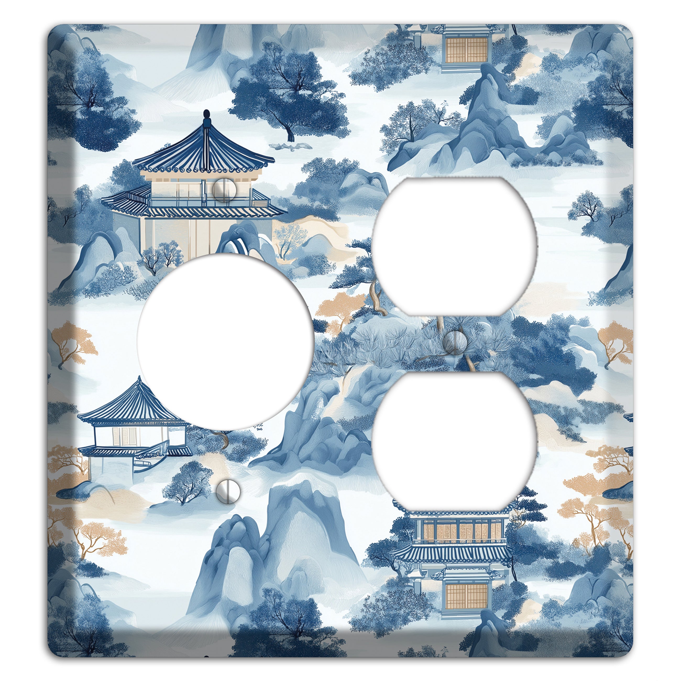 Jade Mountain Retreat Receptacle / Duplex Wallplate