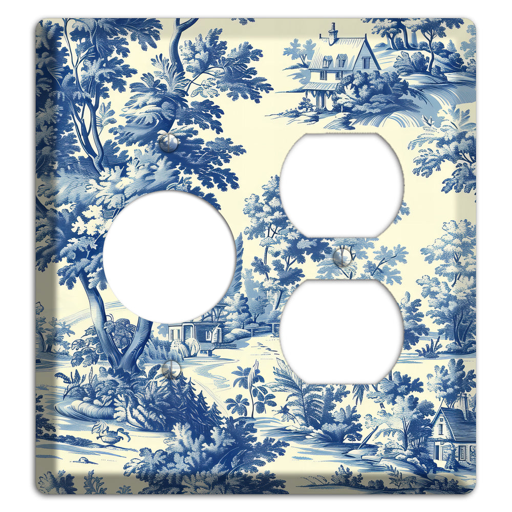Country Estate Toile Receptacle / Duplex Wallplate