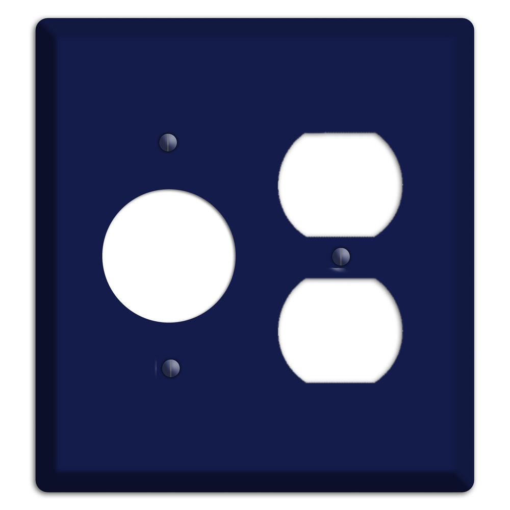 Baxter Midnight Navy Solid Receptacle / Duplex Wallplate