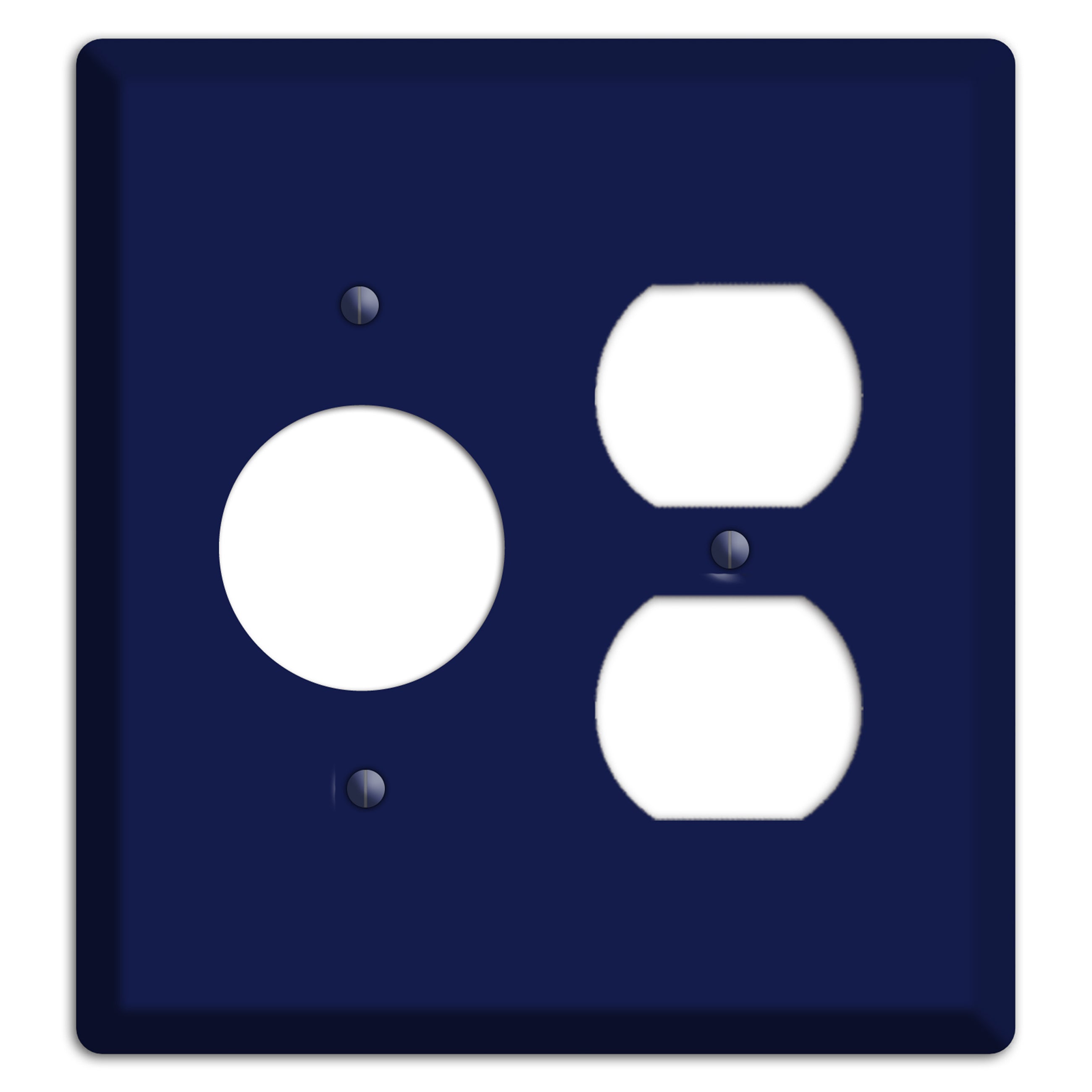 Baxter Midnight Navy Solid Receptacle / Duplex Wallplate