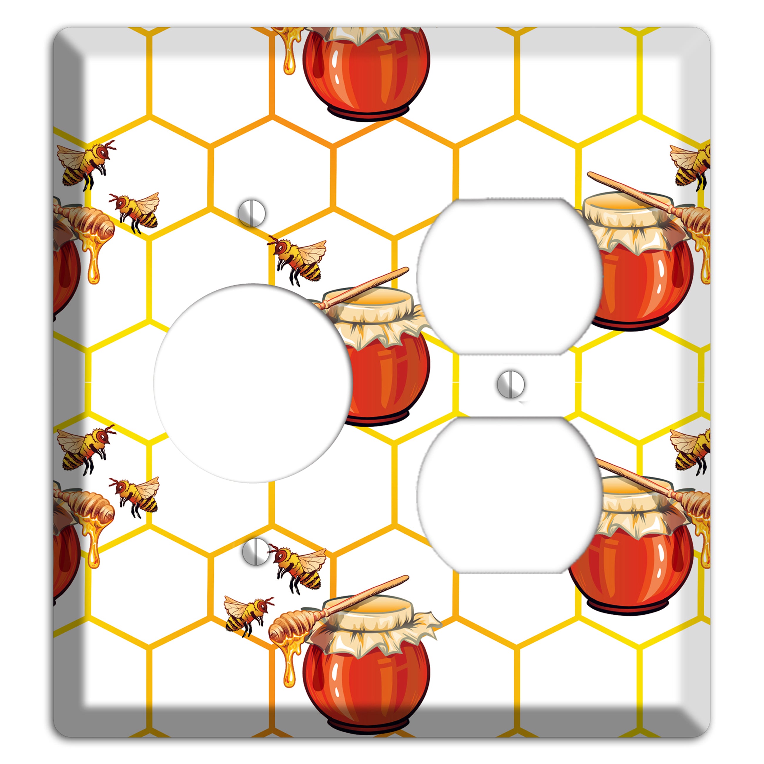 Honeypot & Hive Receptacle / Duplex Wallplate