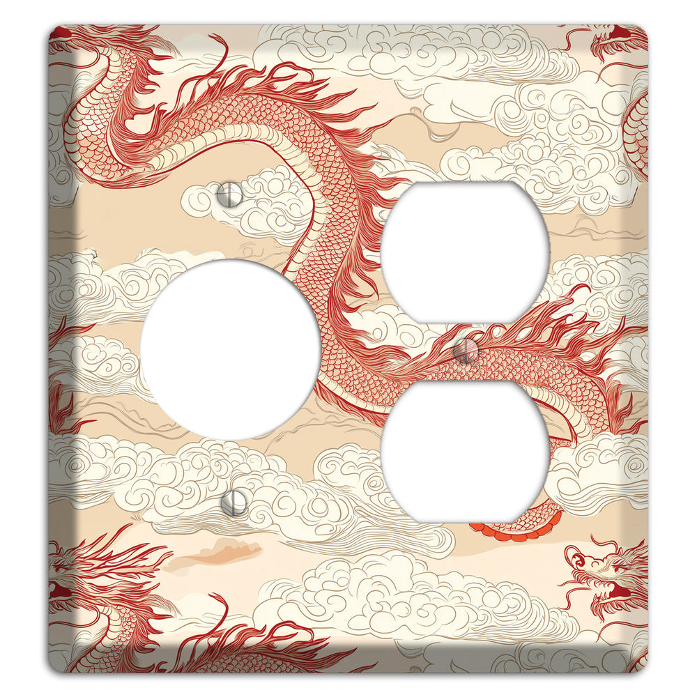 Celestial Dragon Dance Receptacle / Duplex Wallplate